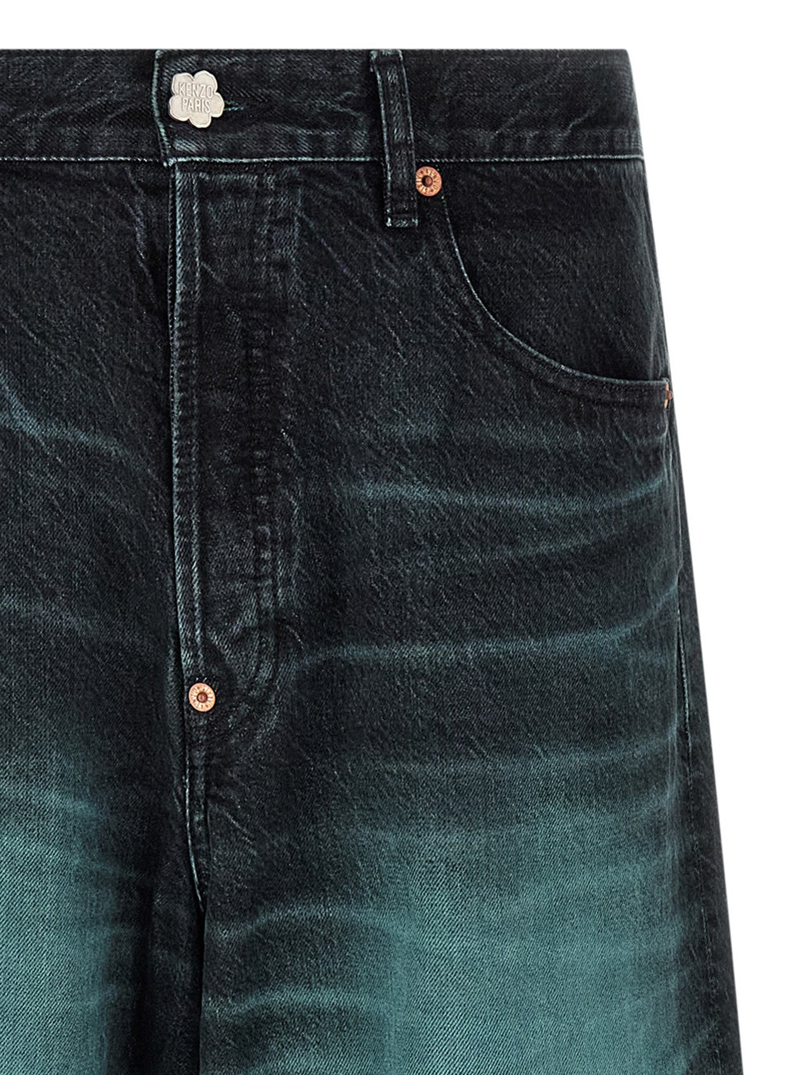 Kenzo Blue Cotton Jeans Men's Denim
