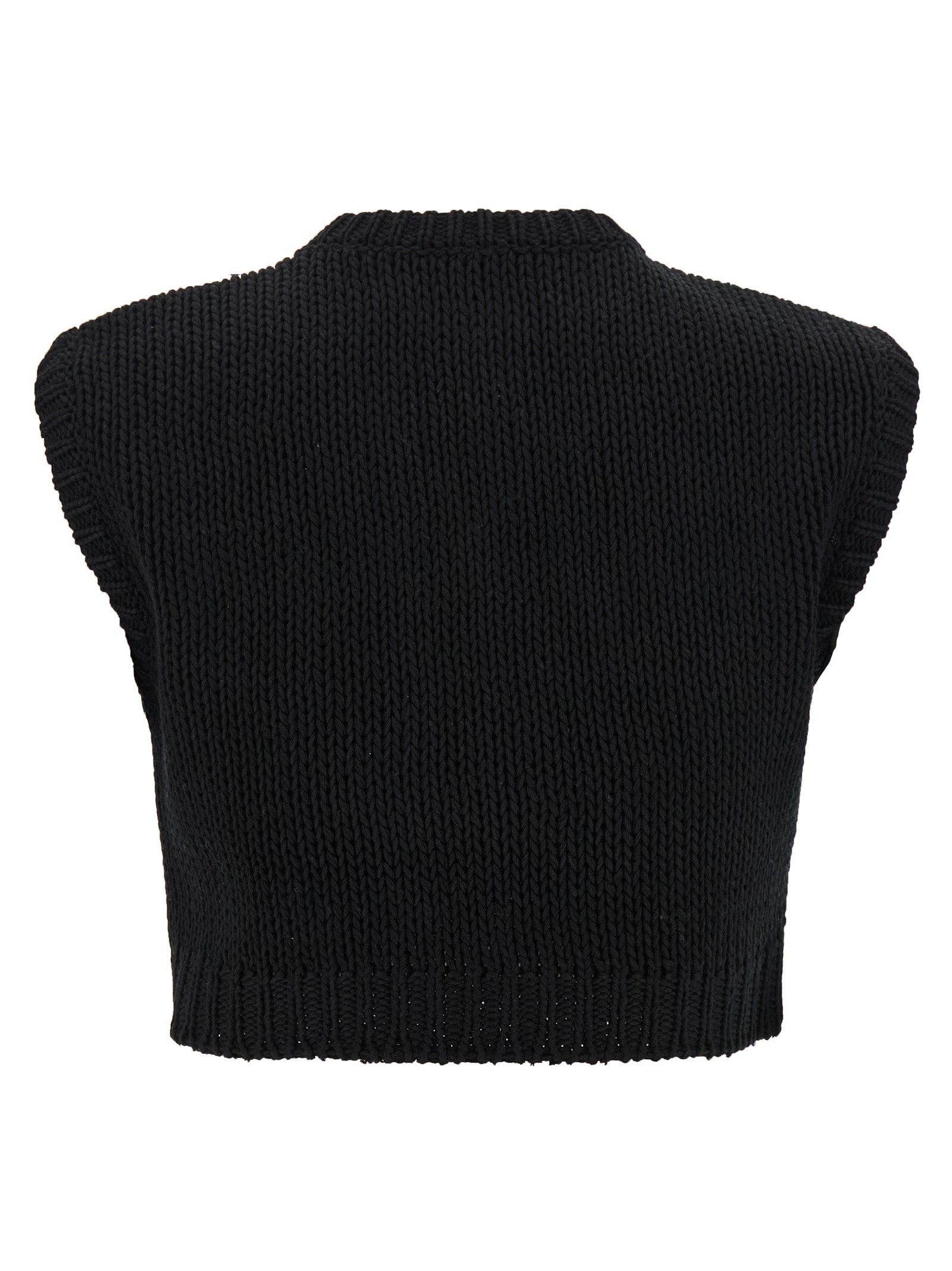 Max Mara Black Cotton Women's Cardigan