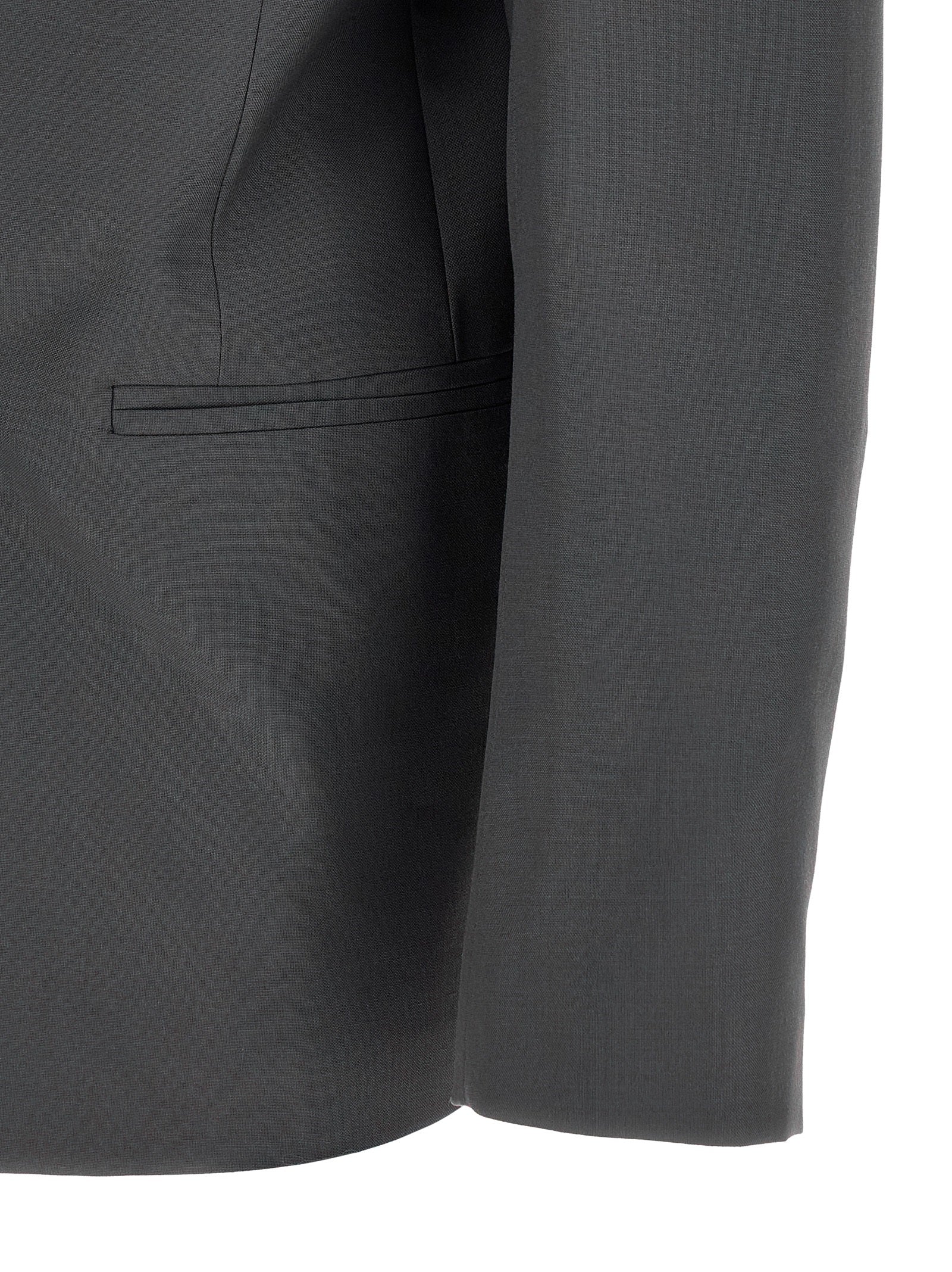 Lemaire Gray Polyester Men's Blazer
