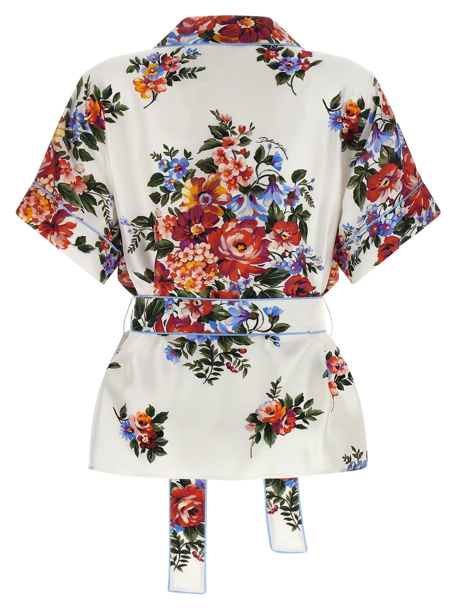 Dolce & Gabbana White Silk Women's Blouse