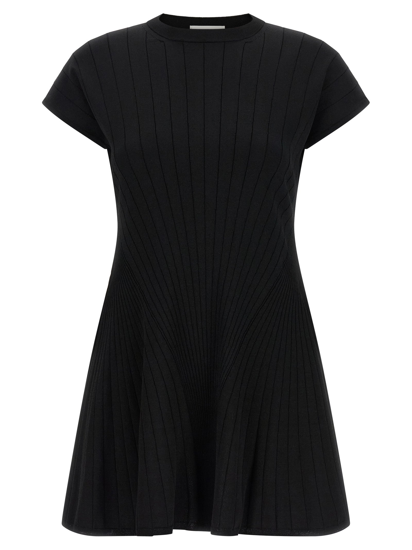 Sportmax Black Viscose Short Women's Dress