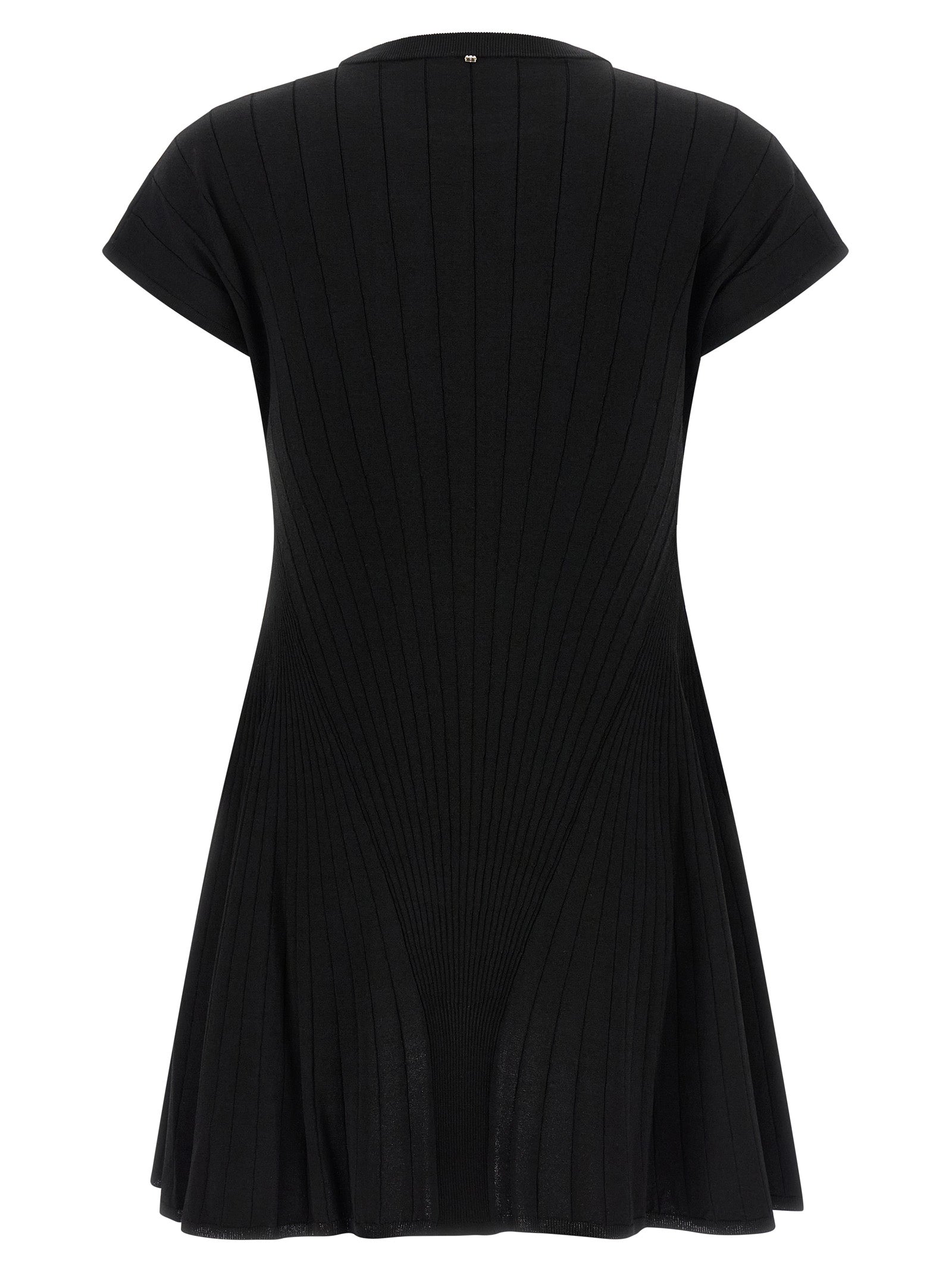 Sportmax Black Viscose Short Women's Dress