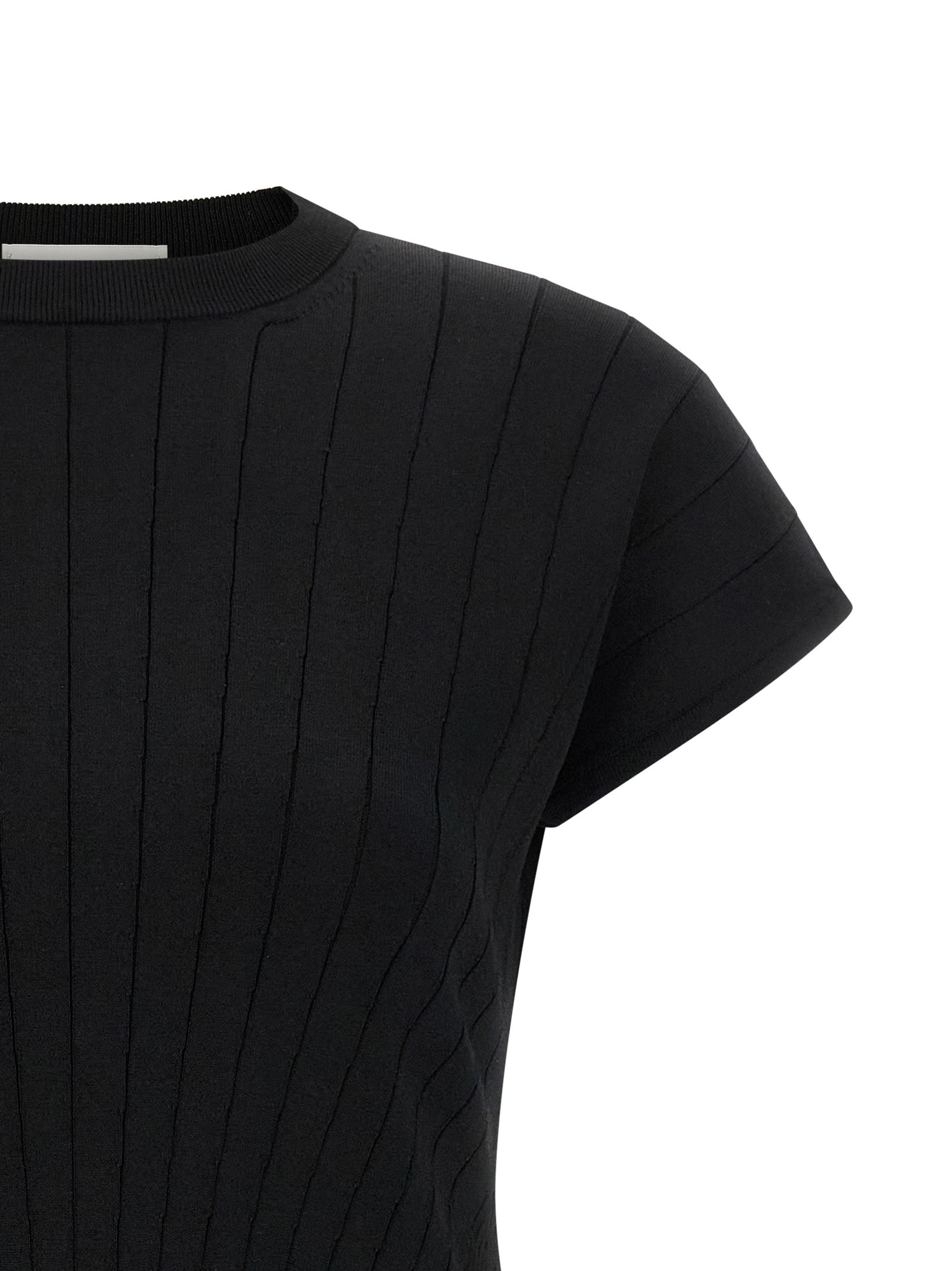 Sportmax Black Viscose Short Women's Dress