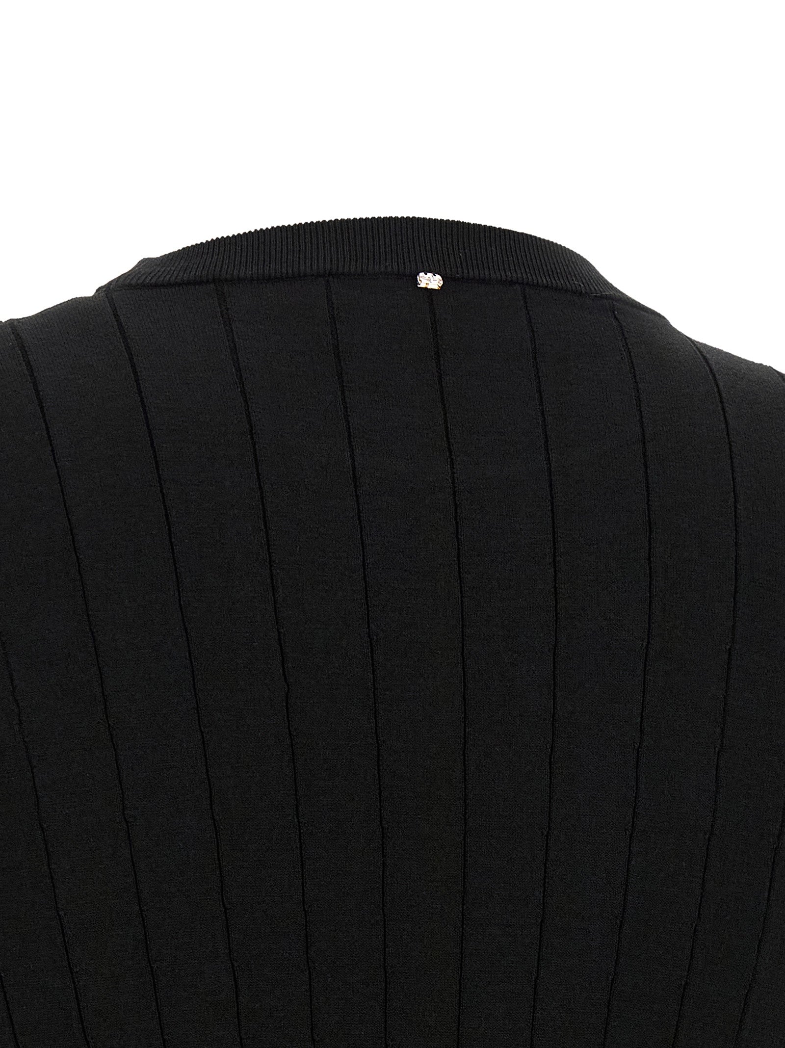 Sportmax Black Viscose Short Women's Dress