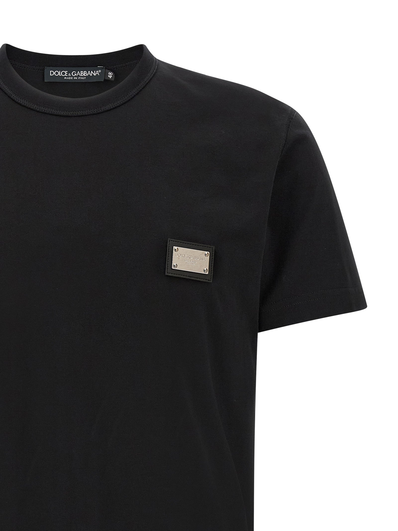 Dolce & Gabbana Black Cotton Men's T-Shirt