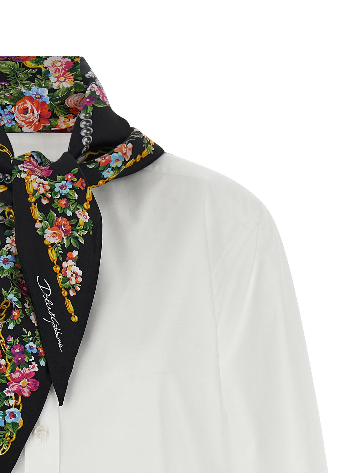 Dolce & Gabbana White Cotton Women's Blouse