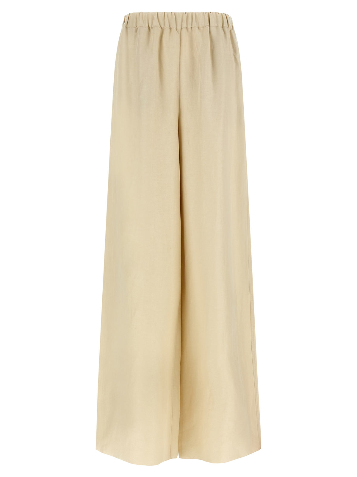 Max Mara Beige Linen Casual Women's Pants