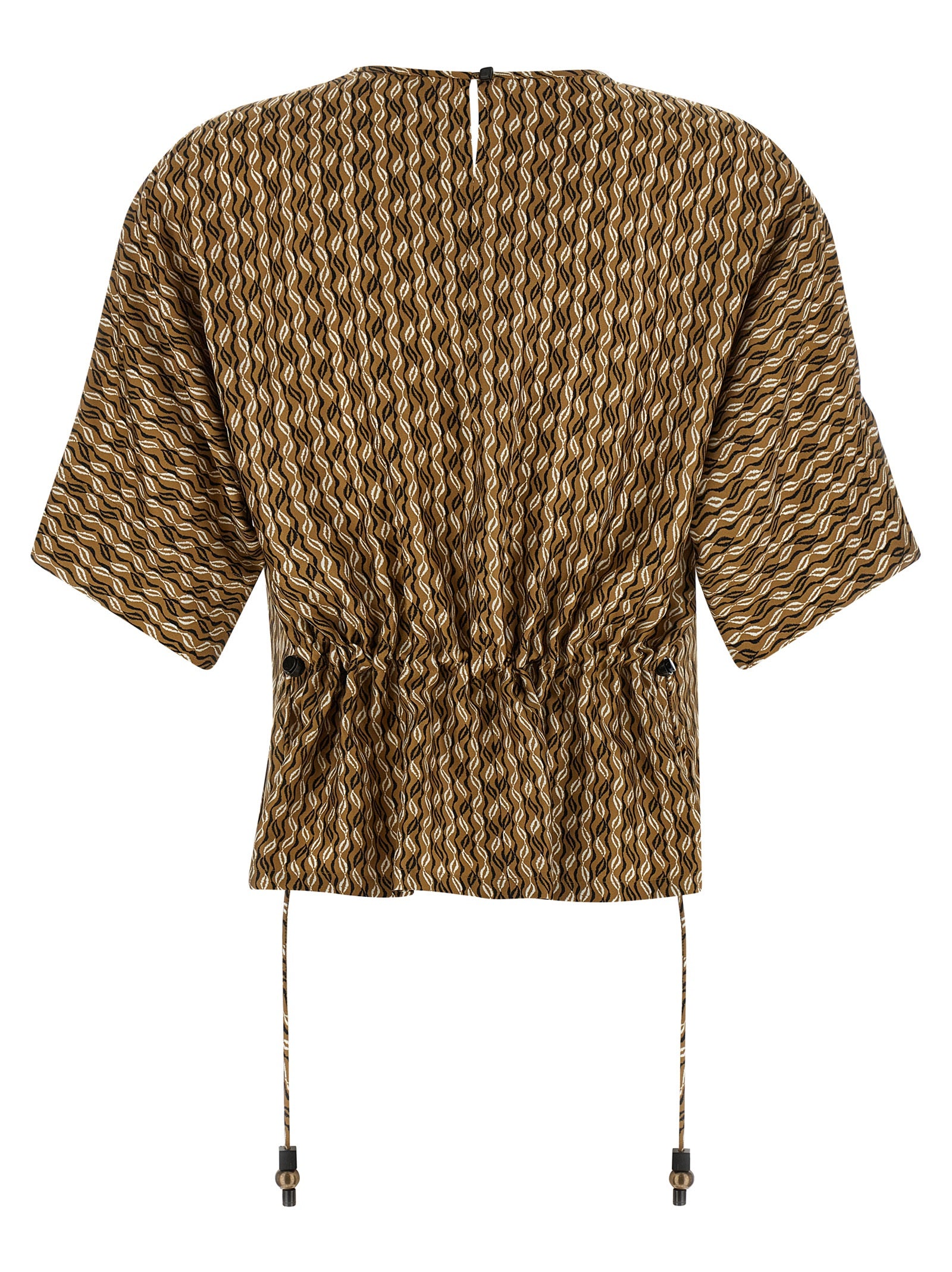 Max Mara Brown Silk Women's Blouse