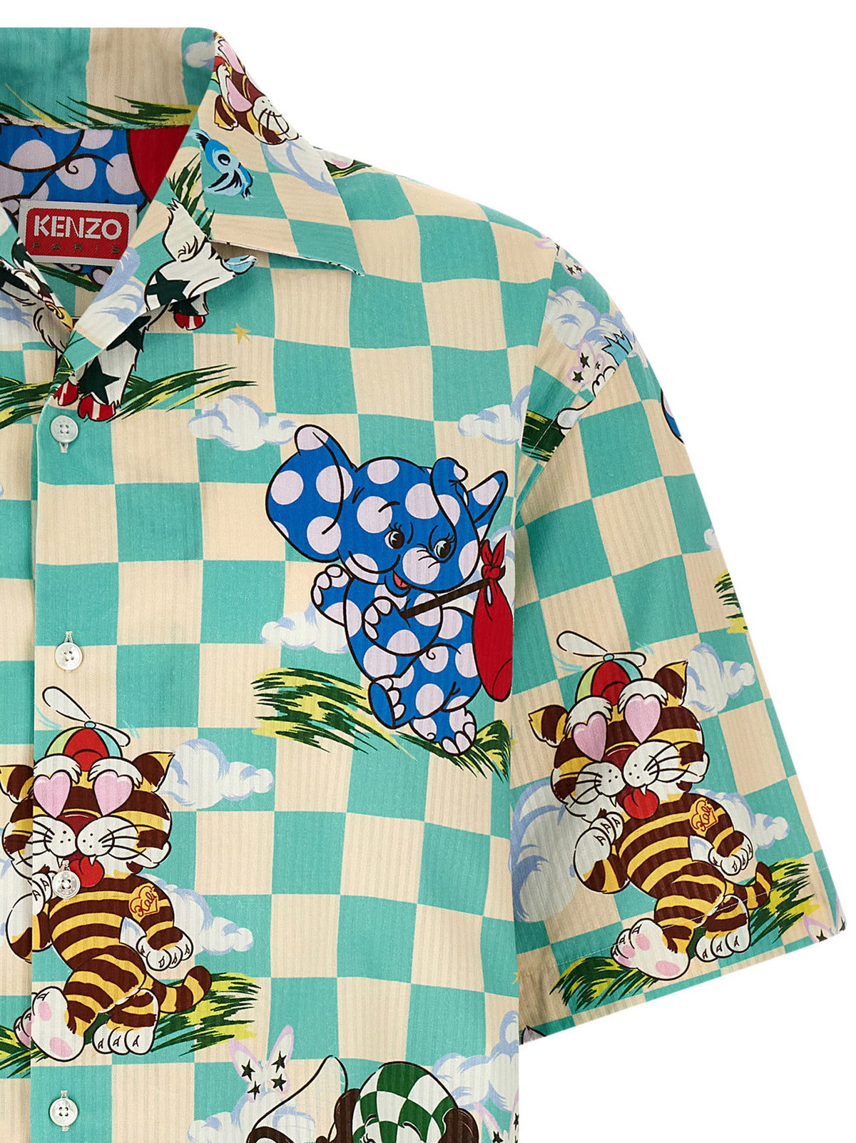 Kenzo Multicolor Cotton Men's Blouse