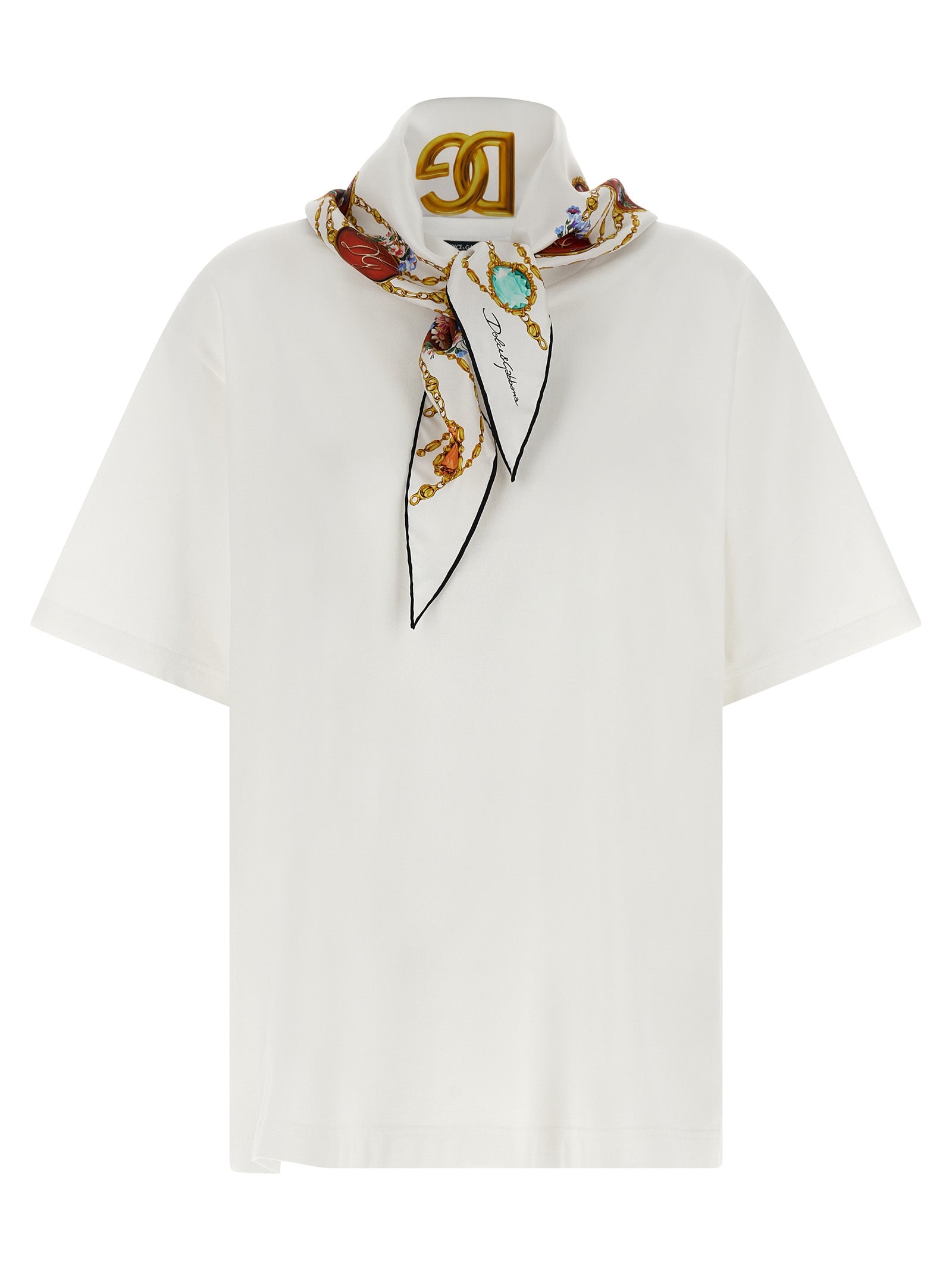 Dolce & Gabbana White Cotton Women's T-Shirt