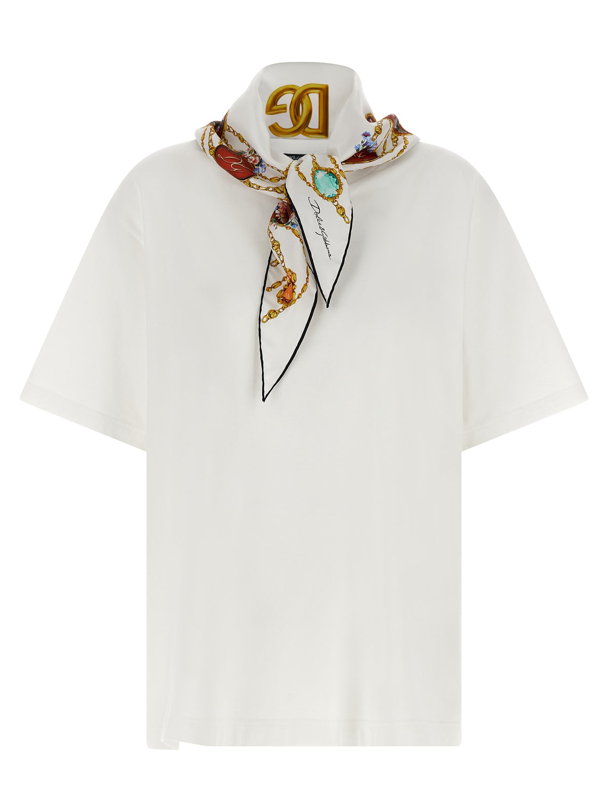 Dolce & Gabbana White Cotton Women's T-Shirt