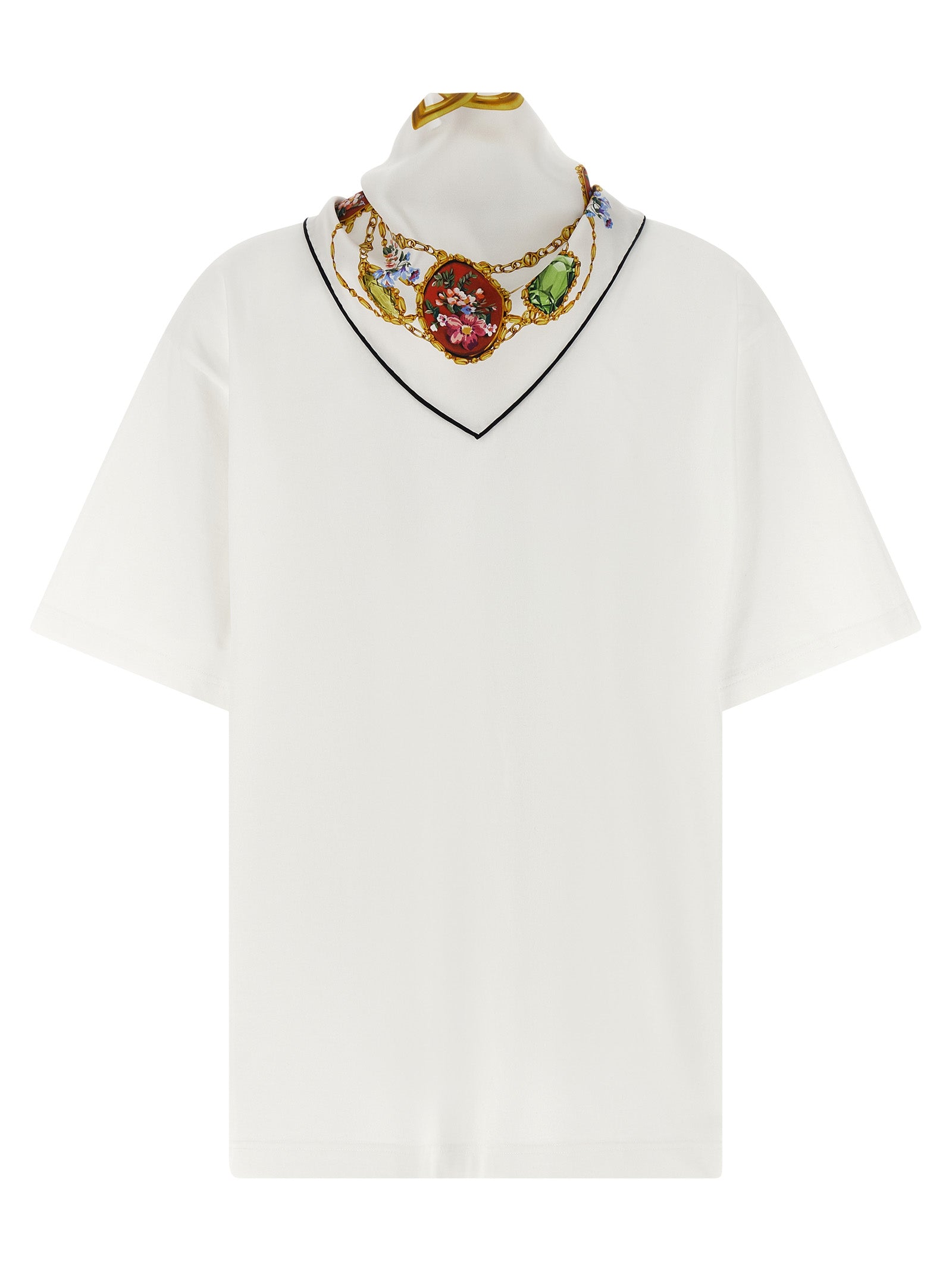 Dolce & Gabbana White Cotton Women's T-Shirt