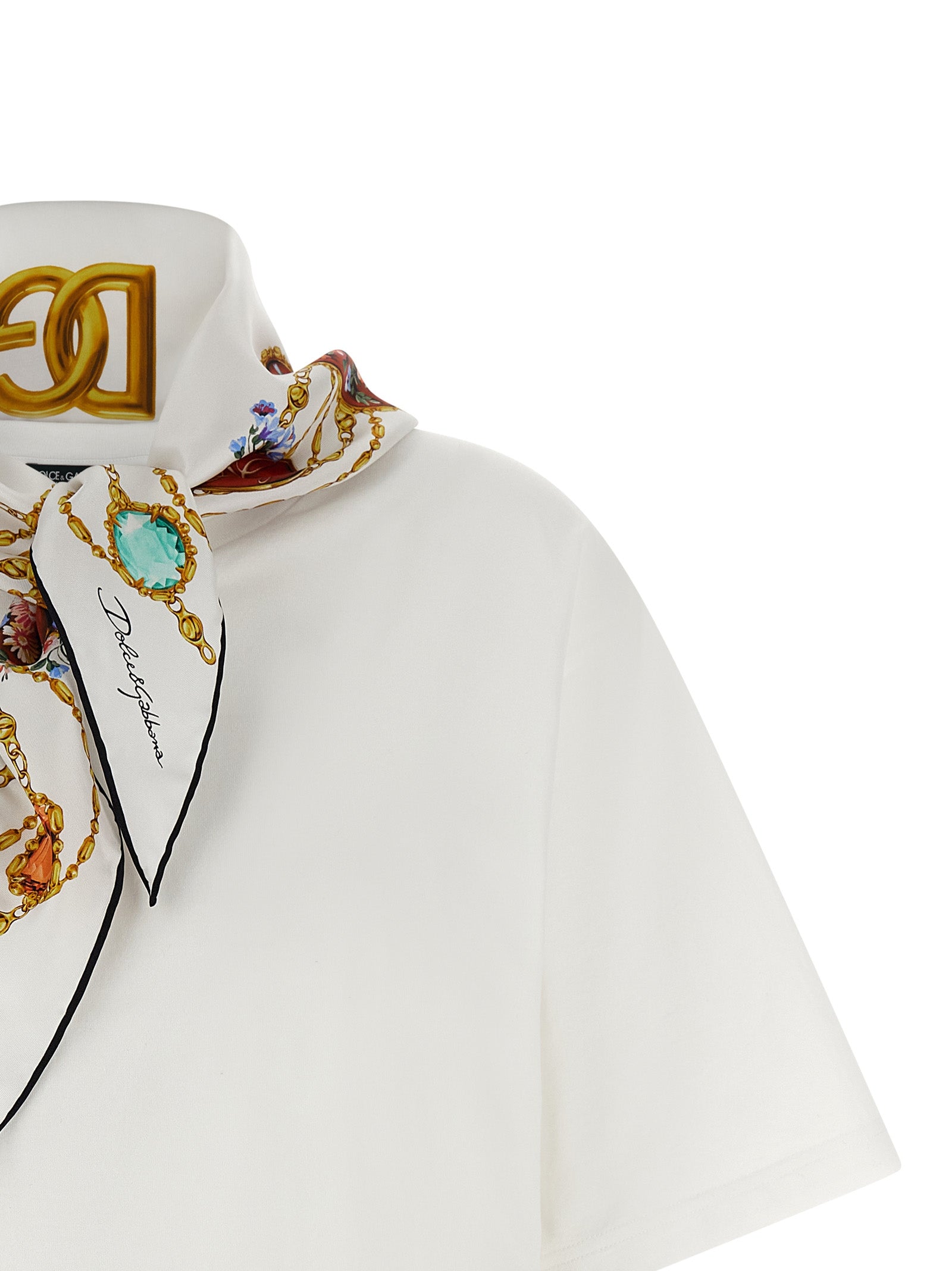 Dolce & Gabbana White Cotton Women's T-Shirt