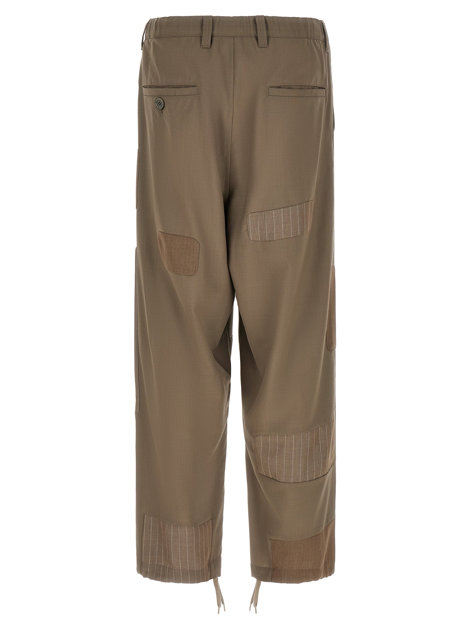 Maison Mihara Yasuhiro Beige Wool Casual Men's Pants