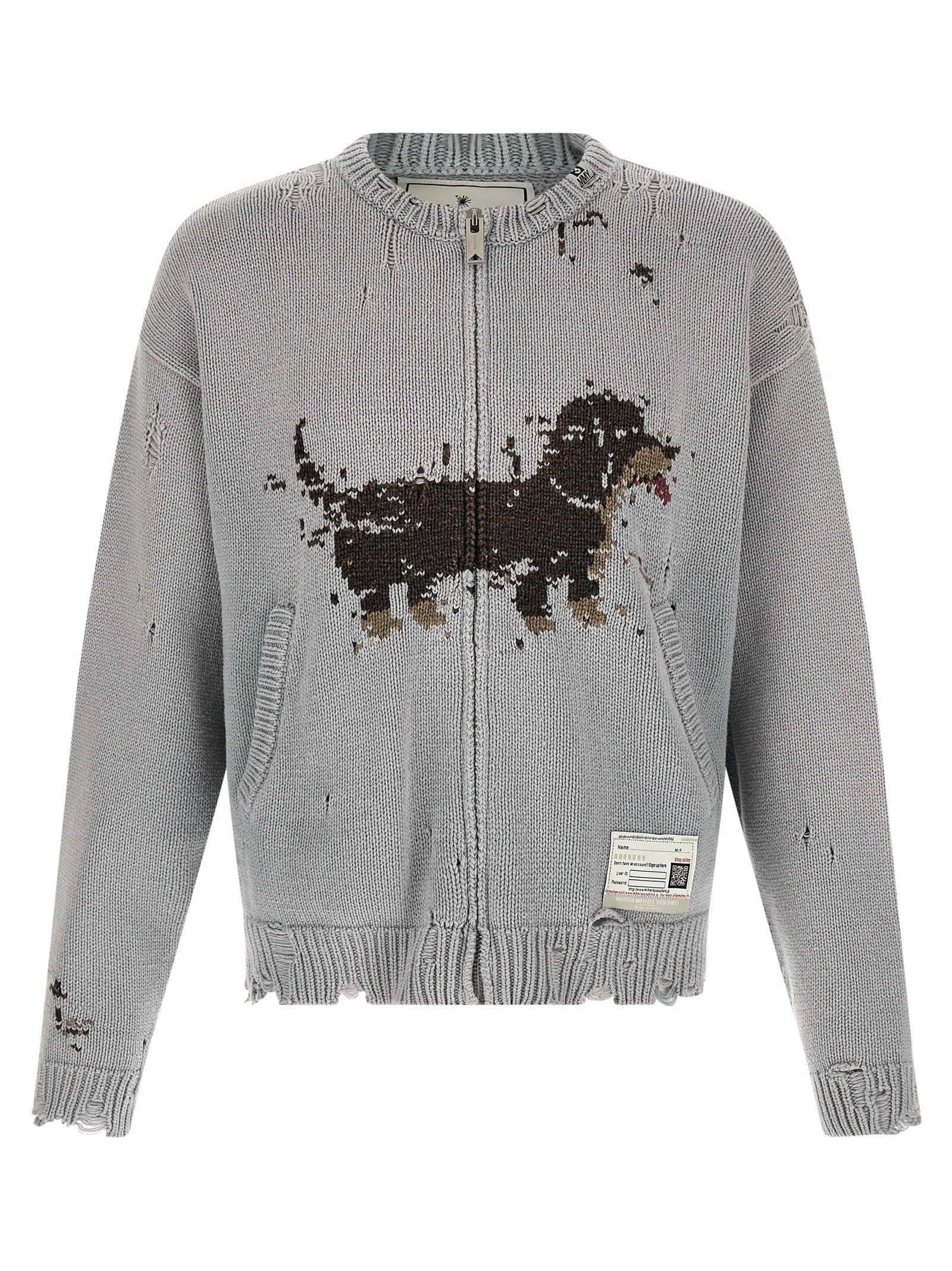 Maison Mihara Yasuhiro Gray Cotton Men's Cardigan