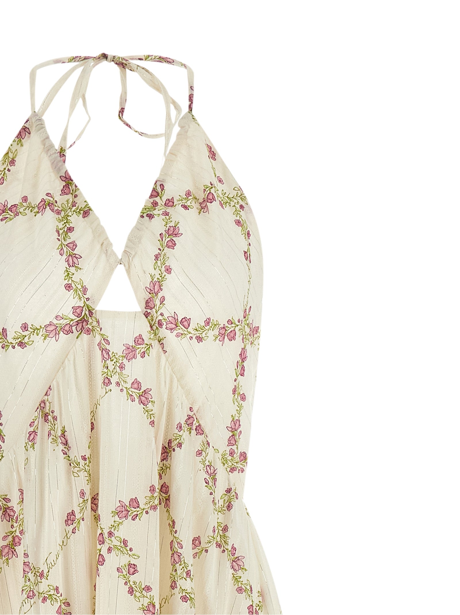 Twinset White Cotton Long Women's Dress
