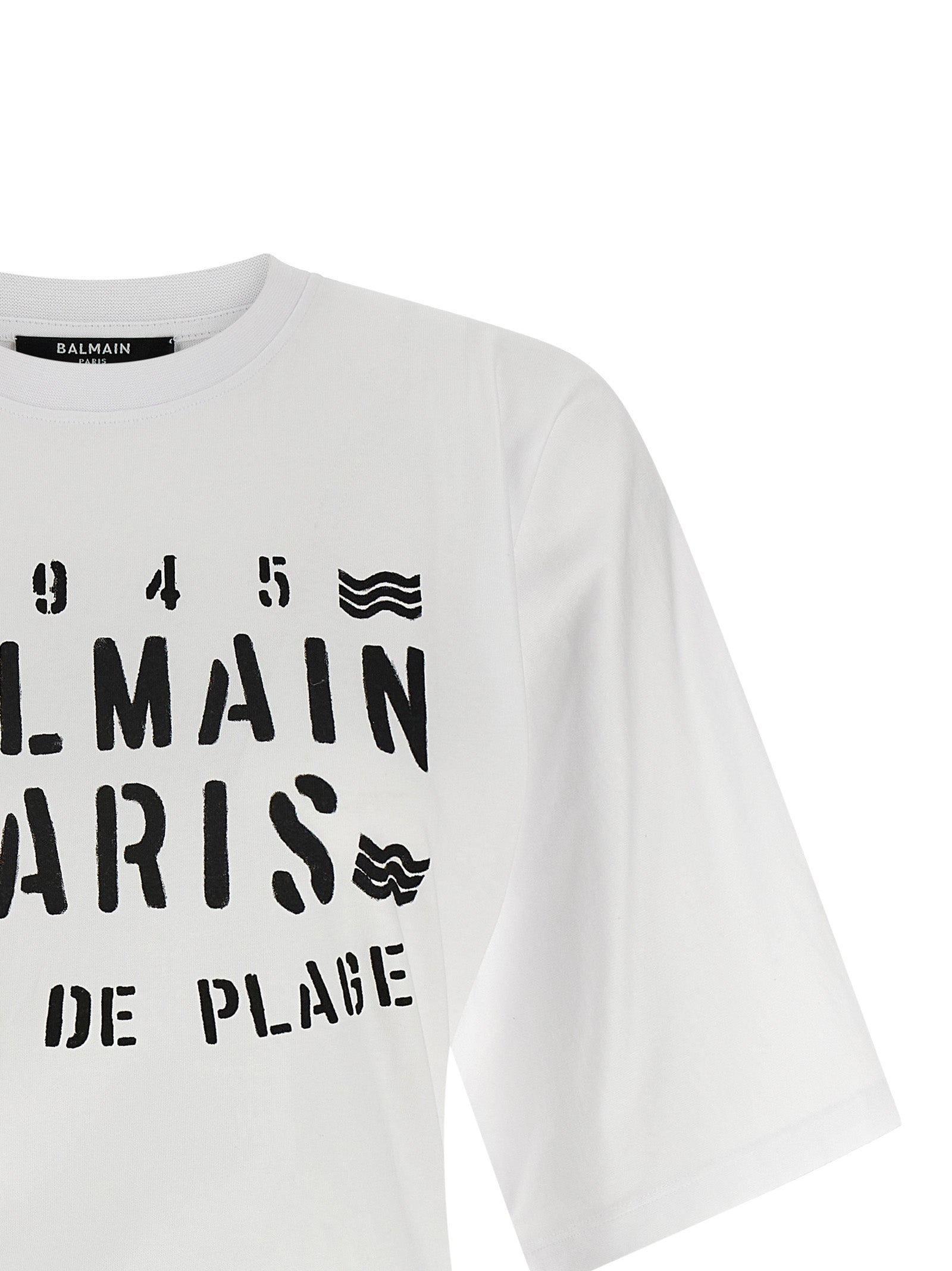 Balmain Bicolor Cotton Women's T-Shirt