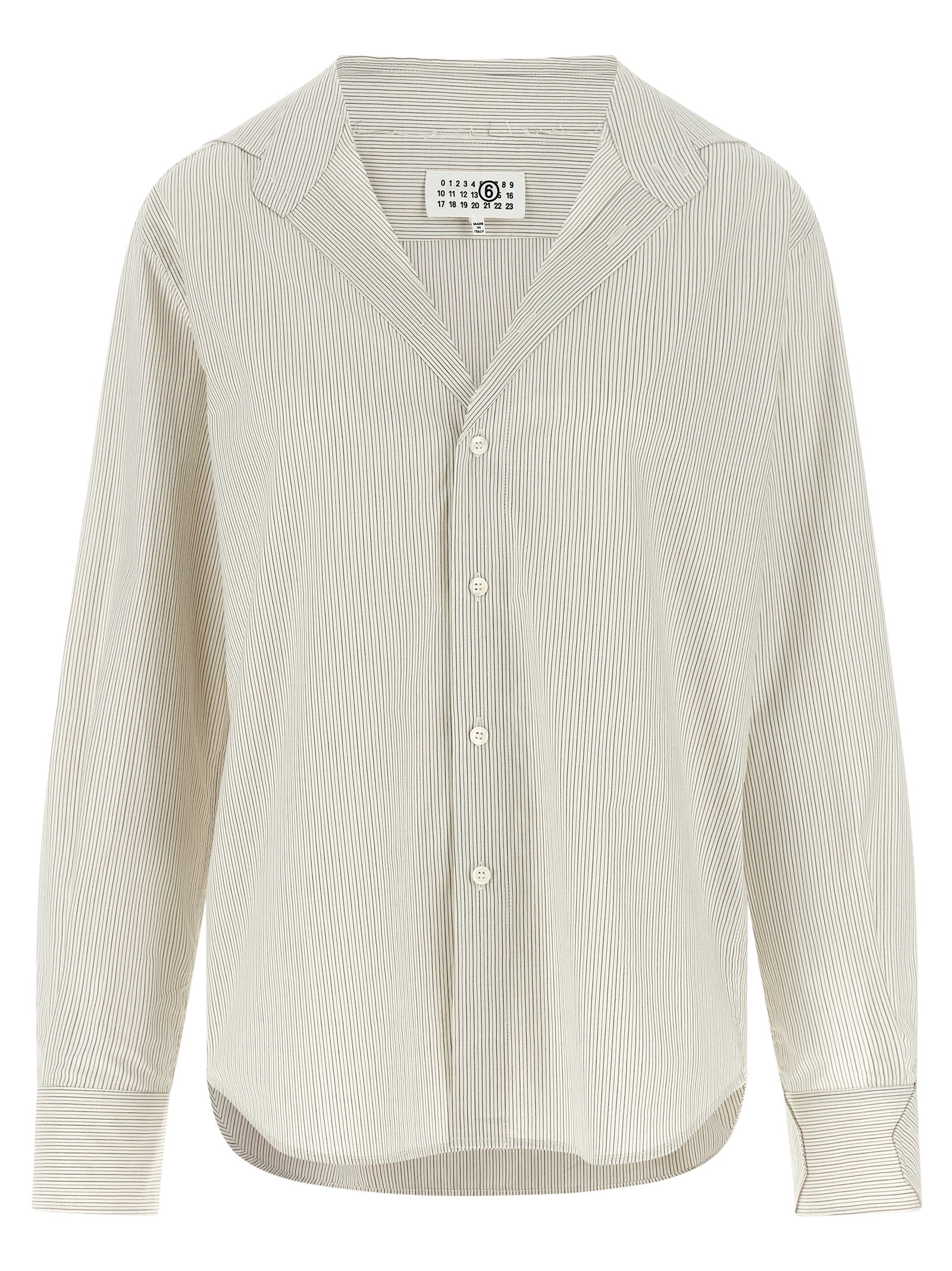 MM6 Maison Margiela Gray Cotton Women's Blouse