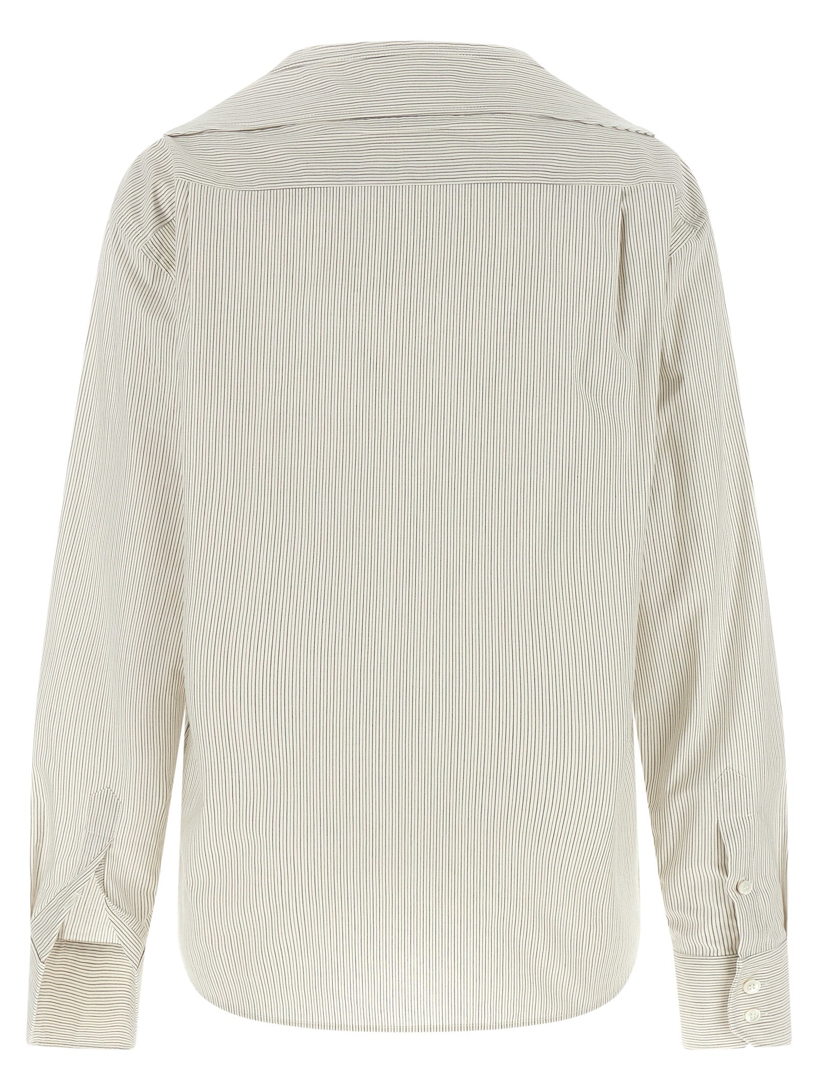 MM6 Maison Margiela Gray Cotton Women's Blouse