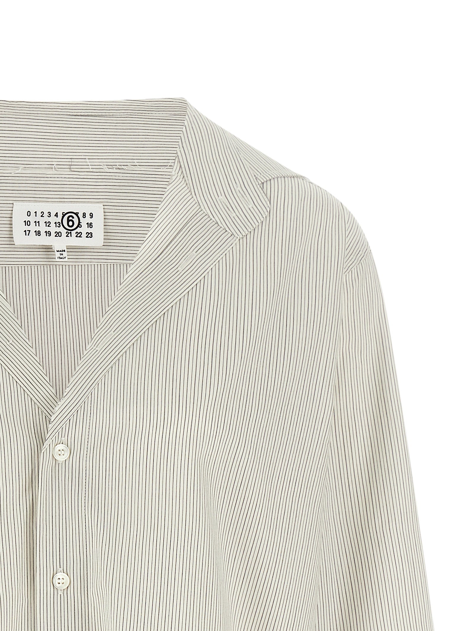 MM6 Maison Margiela Gray Cotton Women's Blouse