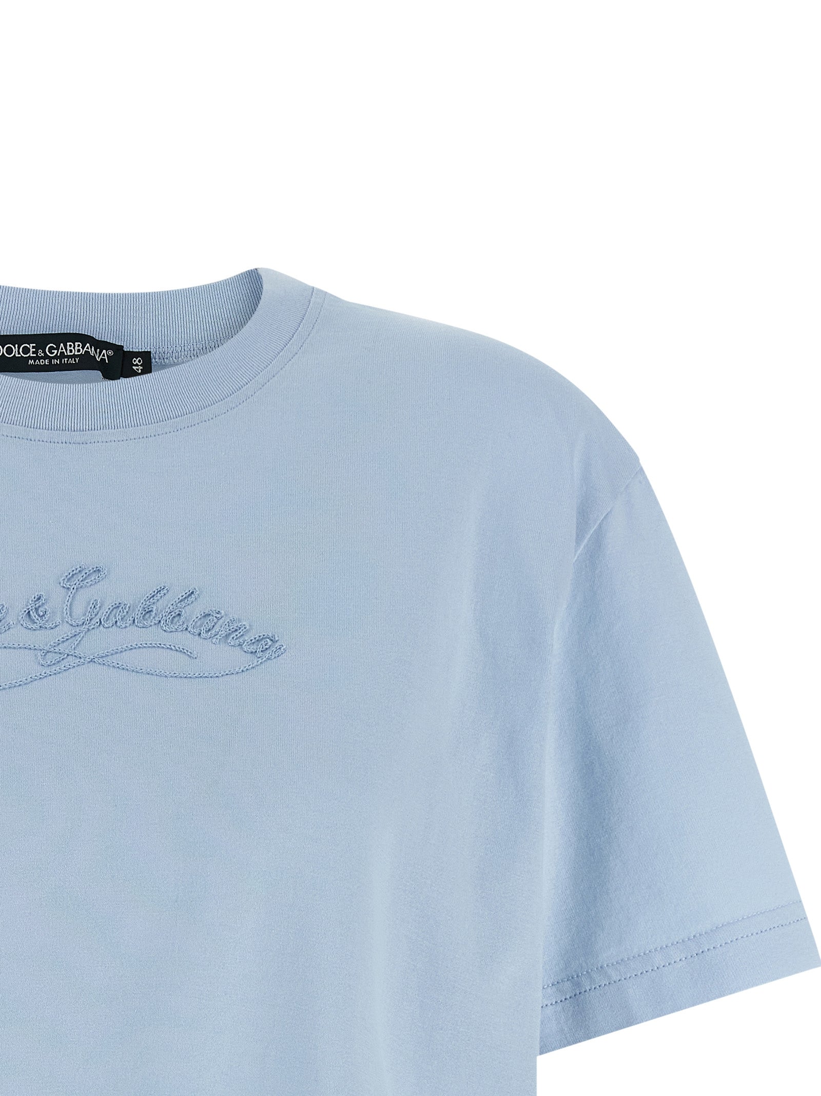 Dolce & Gabbana Blue Cotton Women's T-Shirt