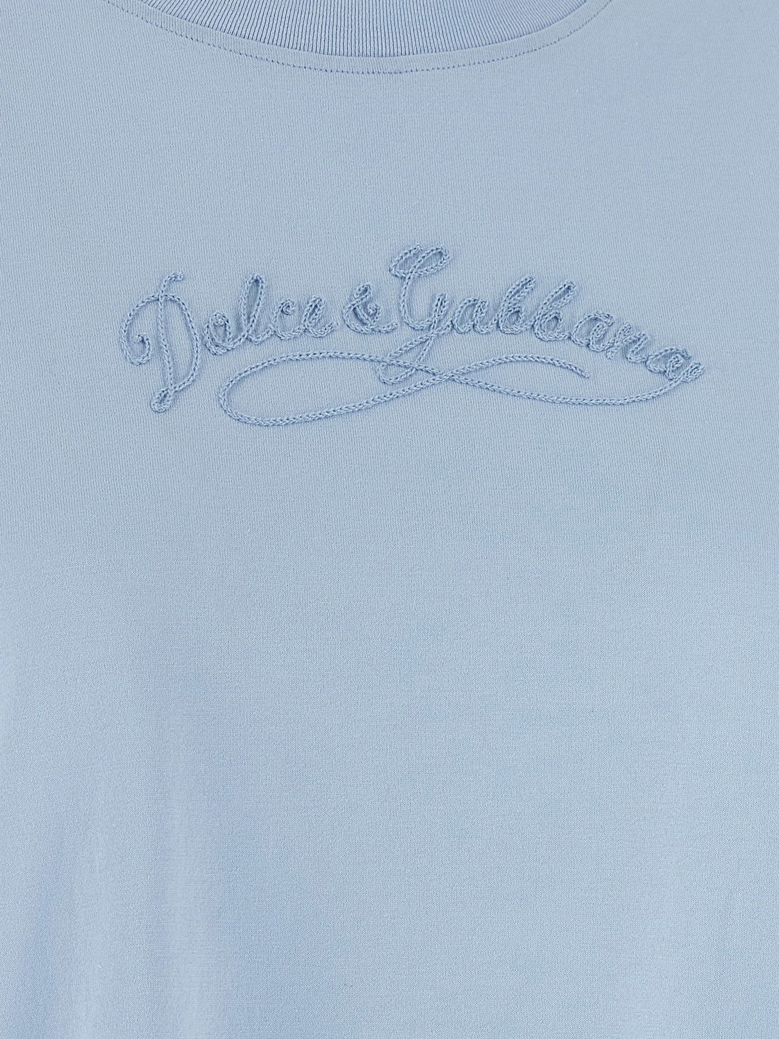 Dolce & Gabbana Blue Cotton Women's T-Shirt