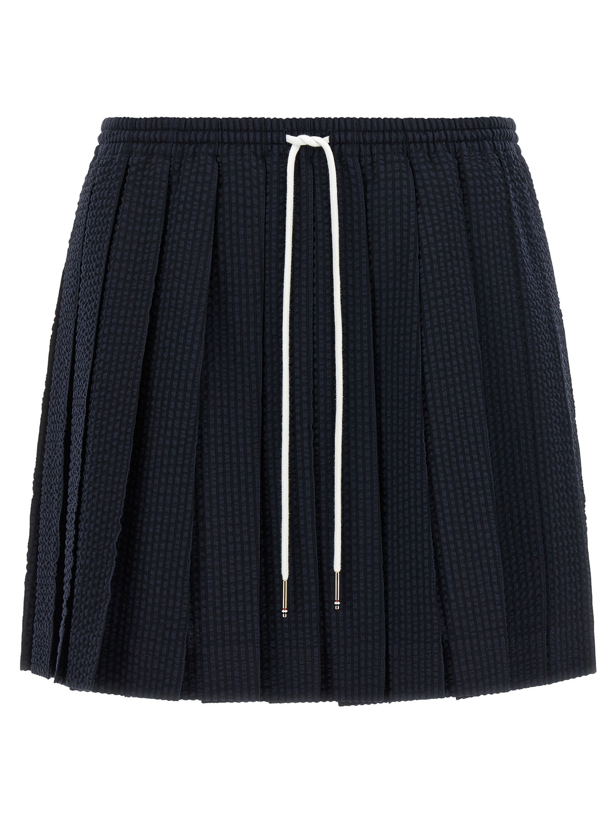 Thom Browne Blue Wool Long Women's Skirt