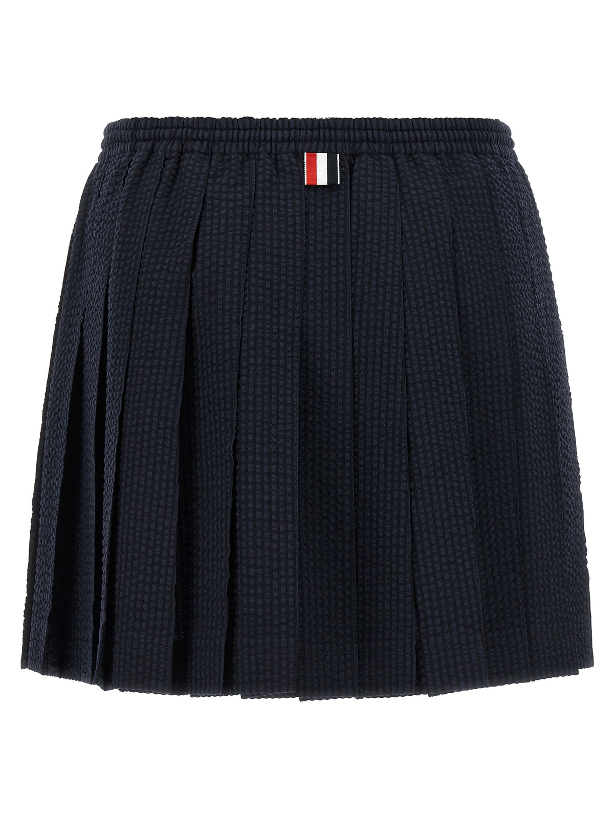 Thom Browne Blue Wool Long Women's Skirt