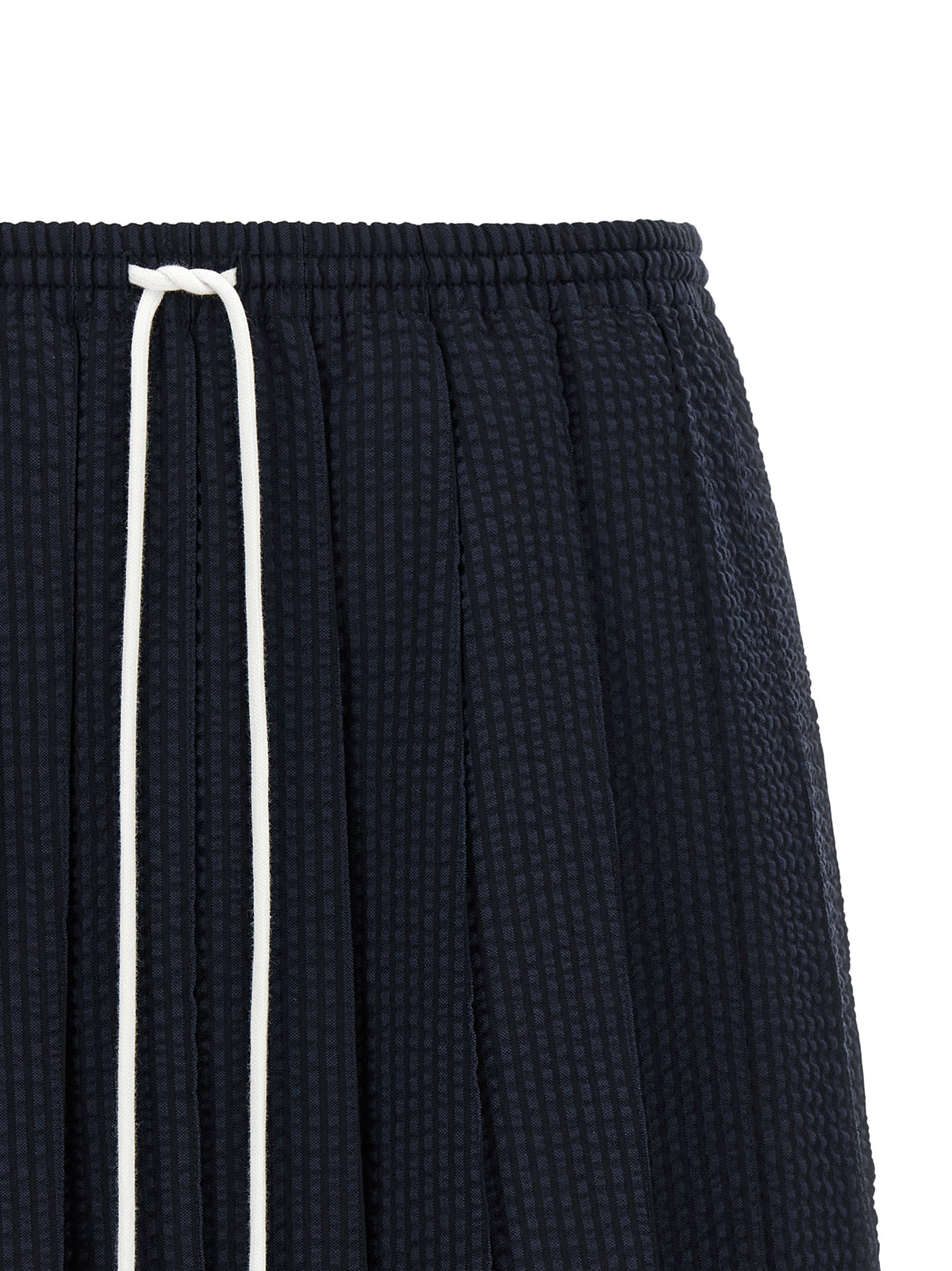 Thom Browne Blue Wool Long Women's Skirt