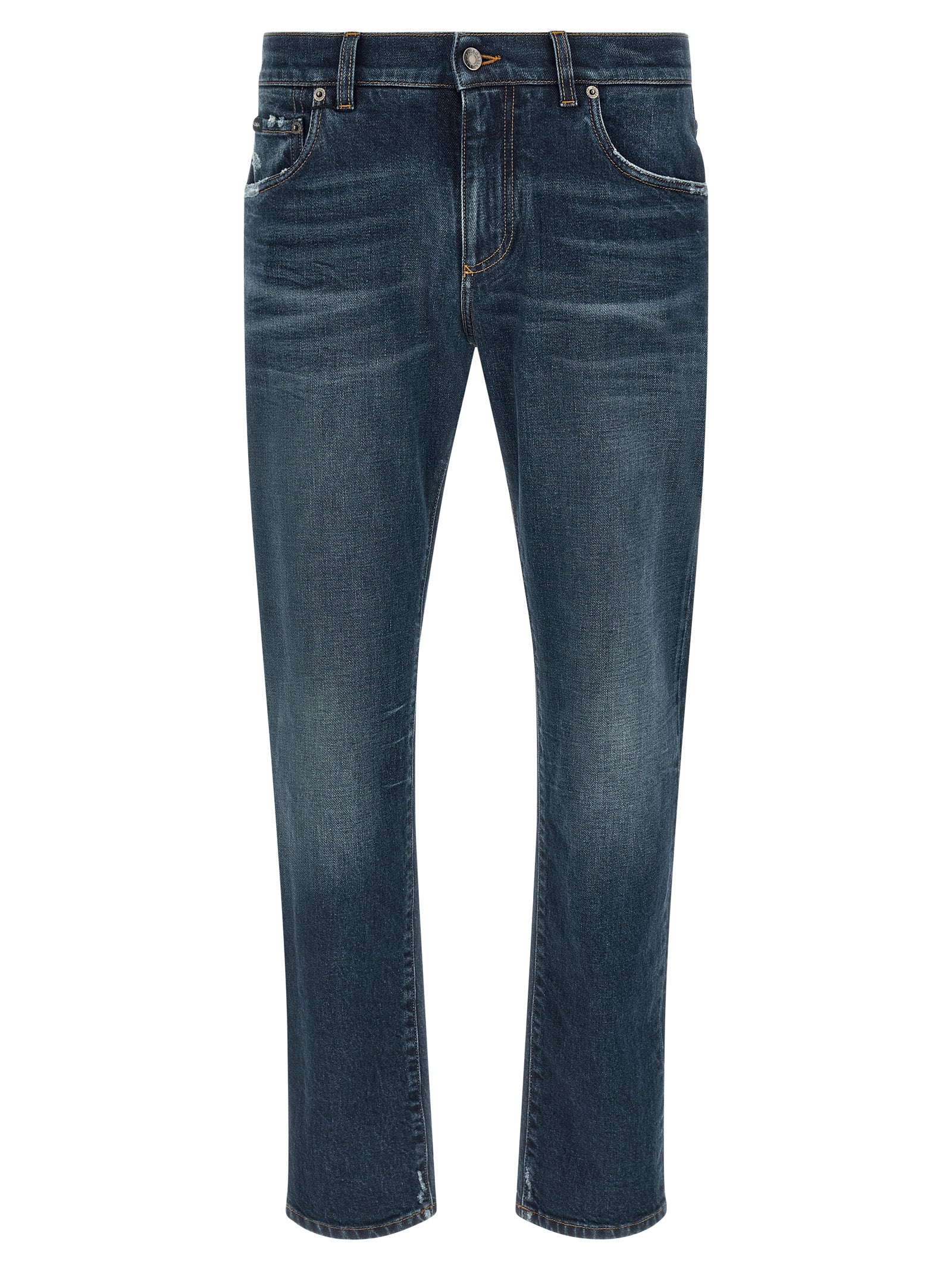 Dolce & Gabbana Blue Cotton Jeans Men's Denim