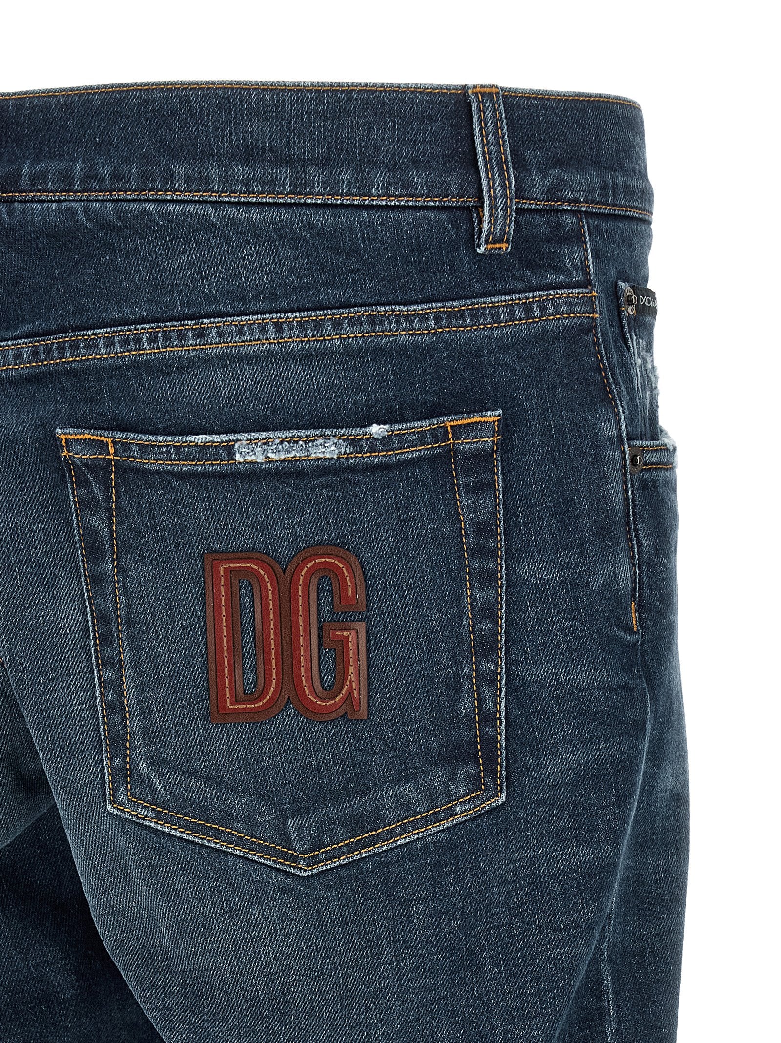 Dolce & Gabbana Blue Cotton Jeans Men's Denim