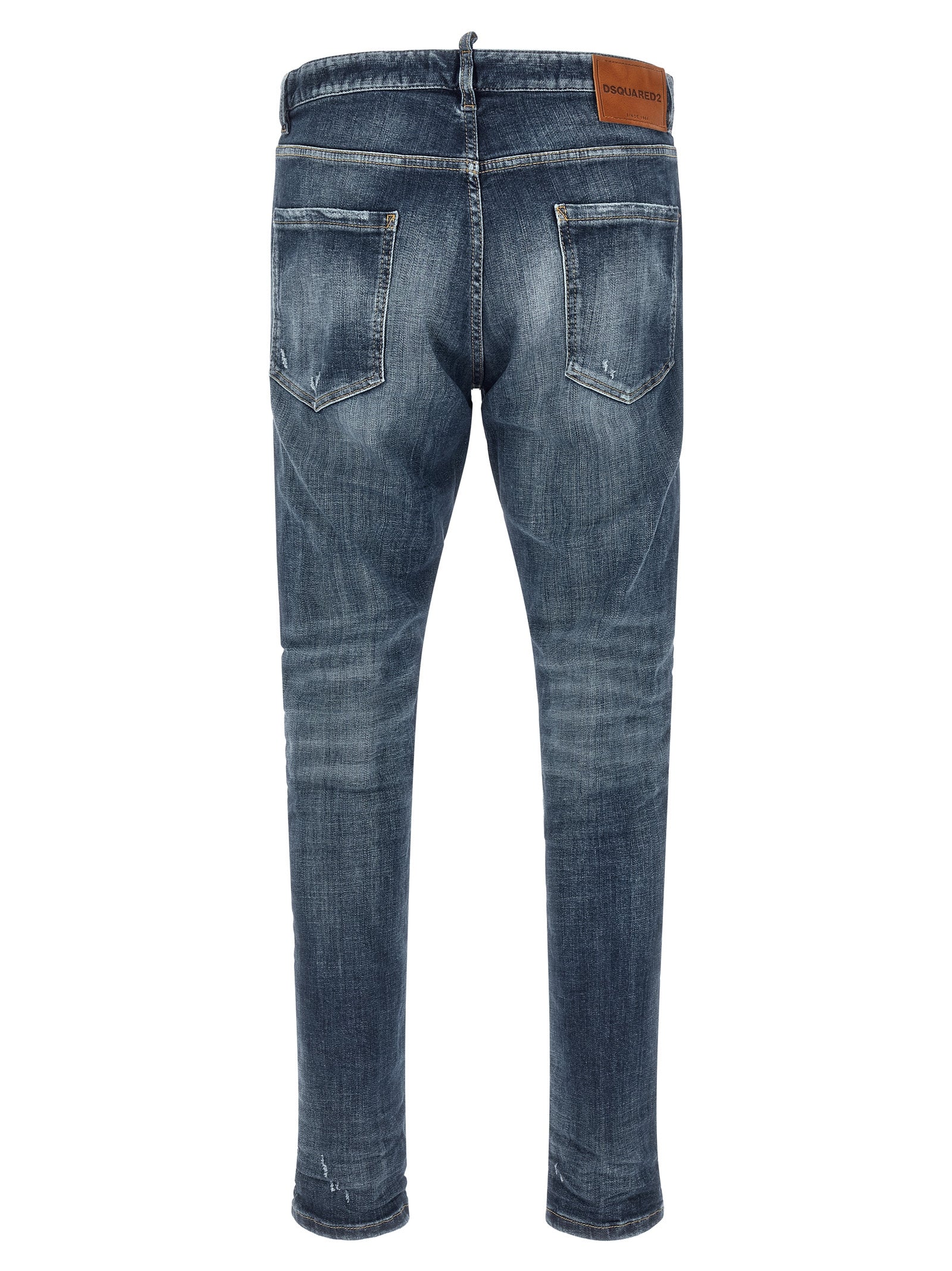 Dsquared² Blue Cotton Slim Fit Men's Jeans