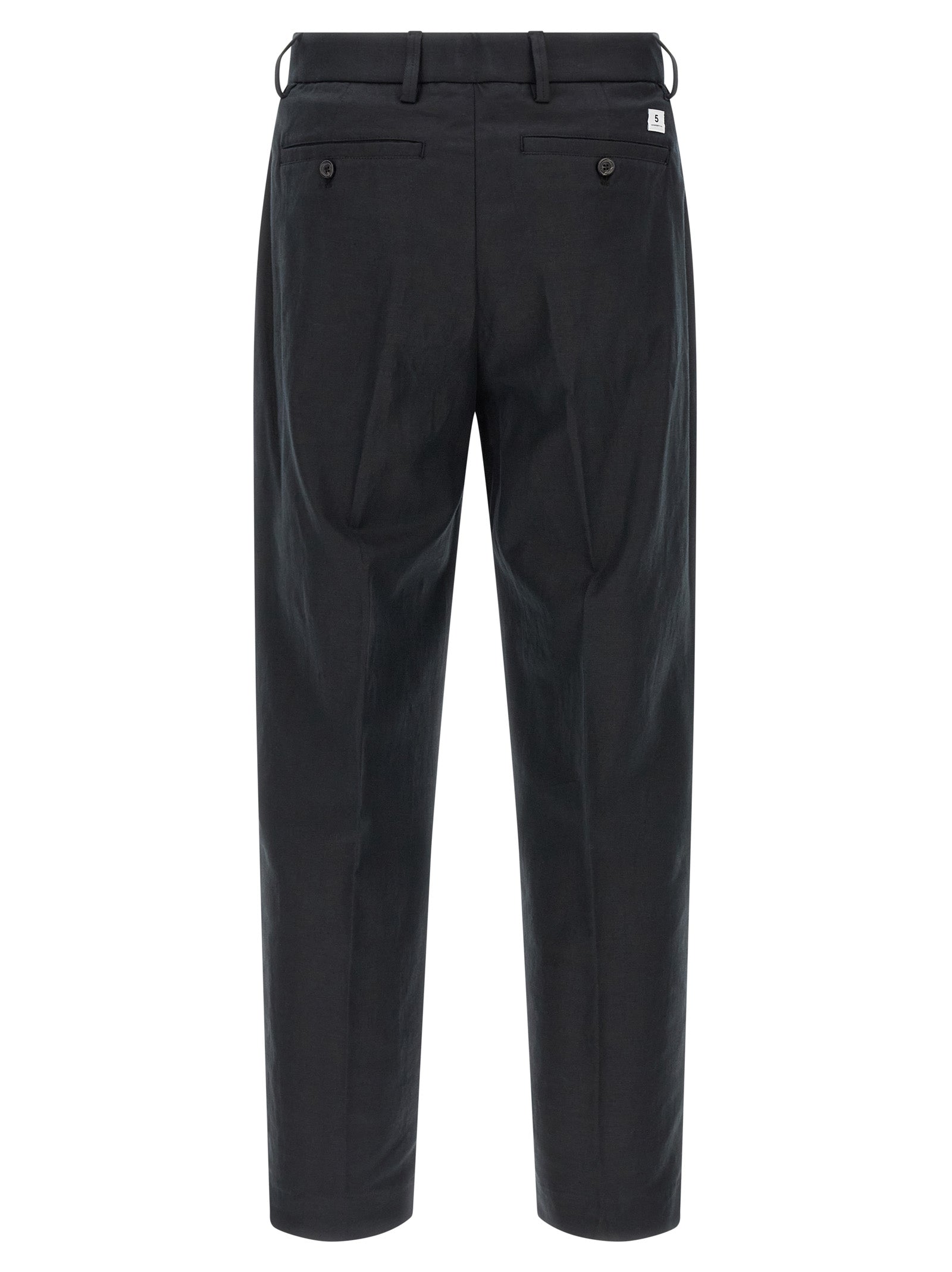 Department 5 Black Cotton Casual Men's Pants