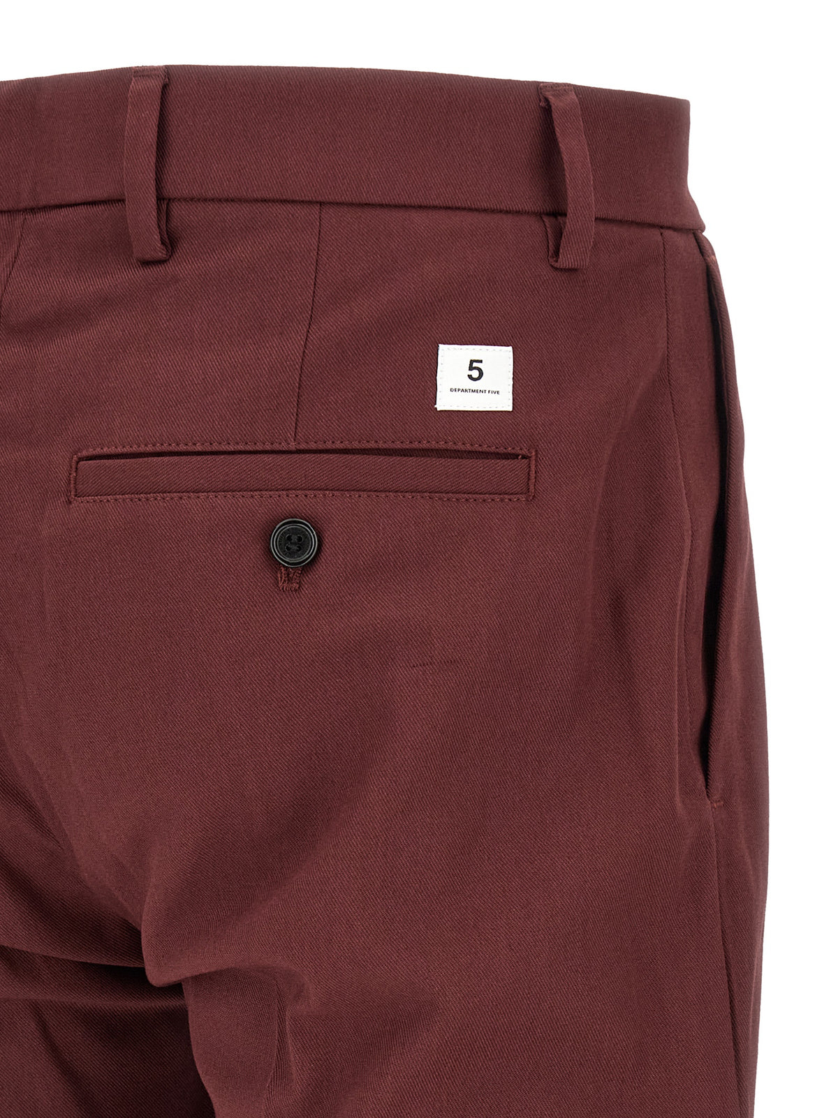 Department 5 Red Cotton Chino Men's Pants