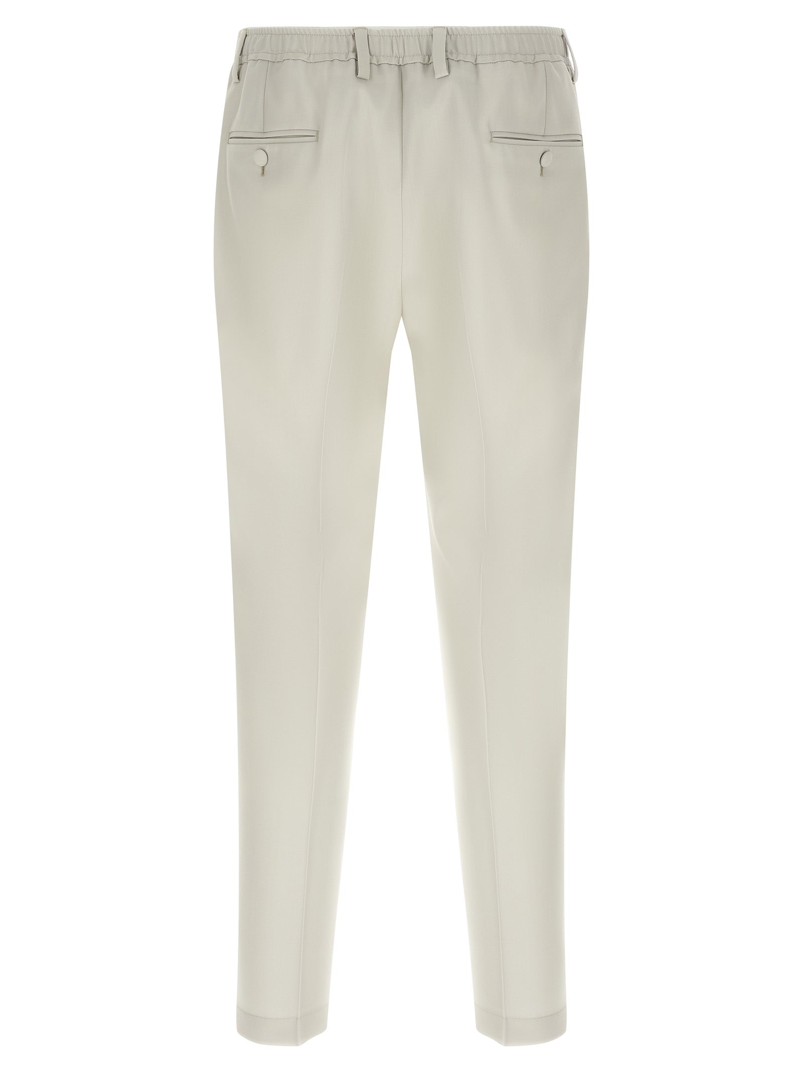 Dolce & Gabbana Beige Virgin Wool Dress Men's Pants