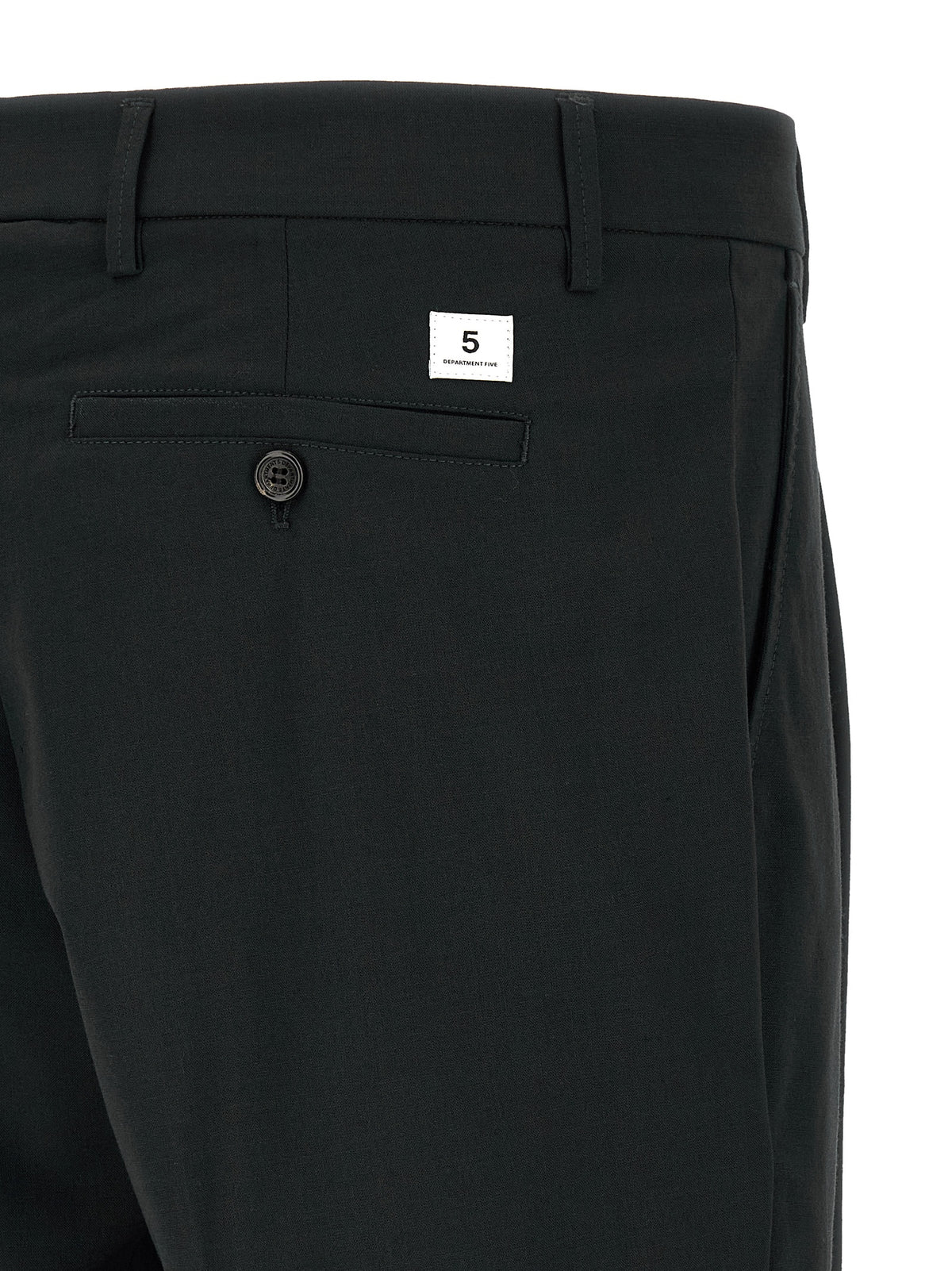 Department 5 Black Polyester Casual Men's Pants