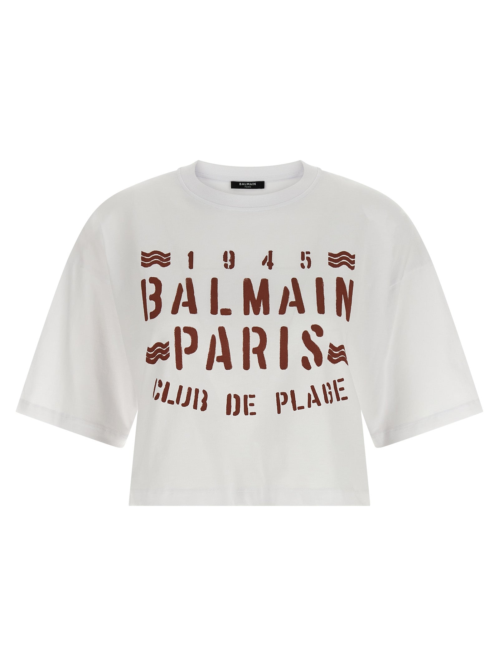 Balmain White Cotton Women's T-Shirt