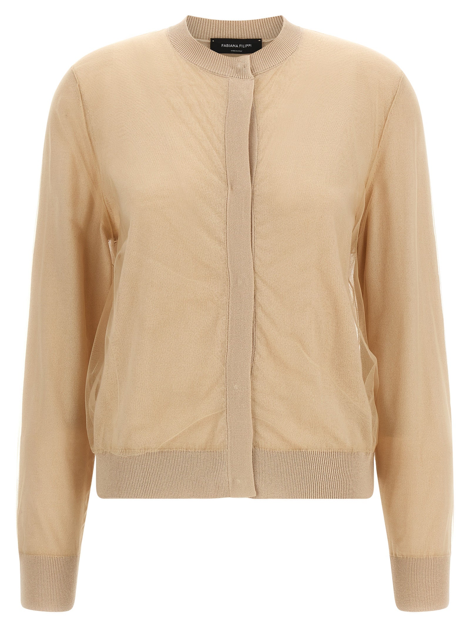 Fabiana Filippi Brown Virgin Wool Women's Cardigan