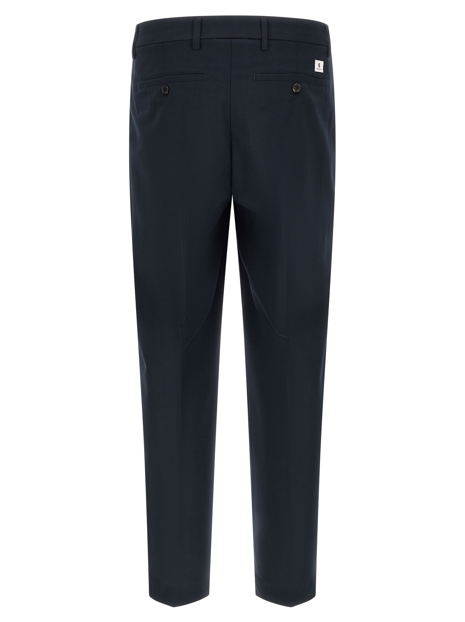 Department 5 Blue Polyester Casual Men's Pants