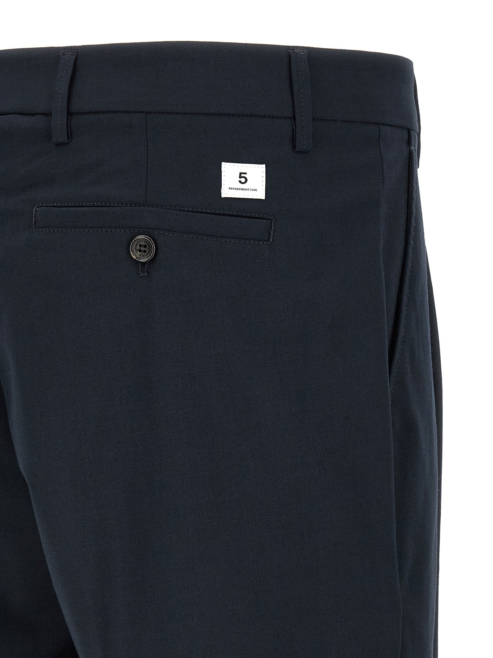 Department 5 Blue Polyester Casual Men's Pants