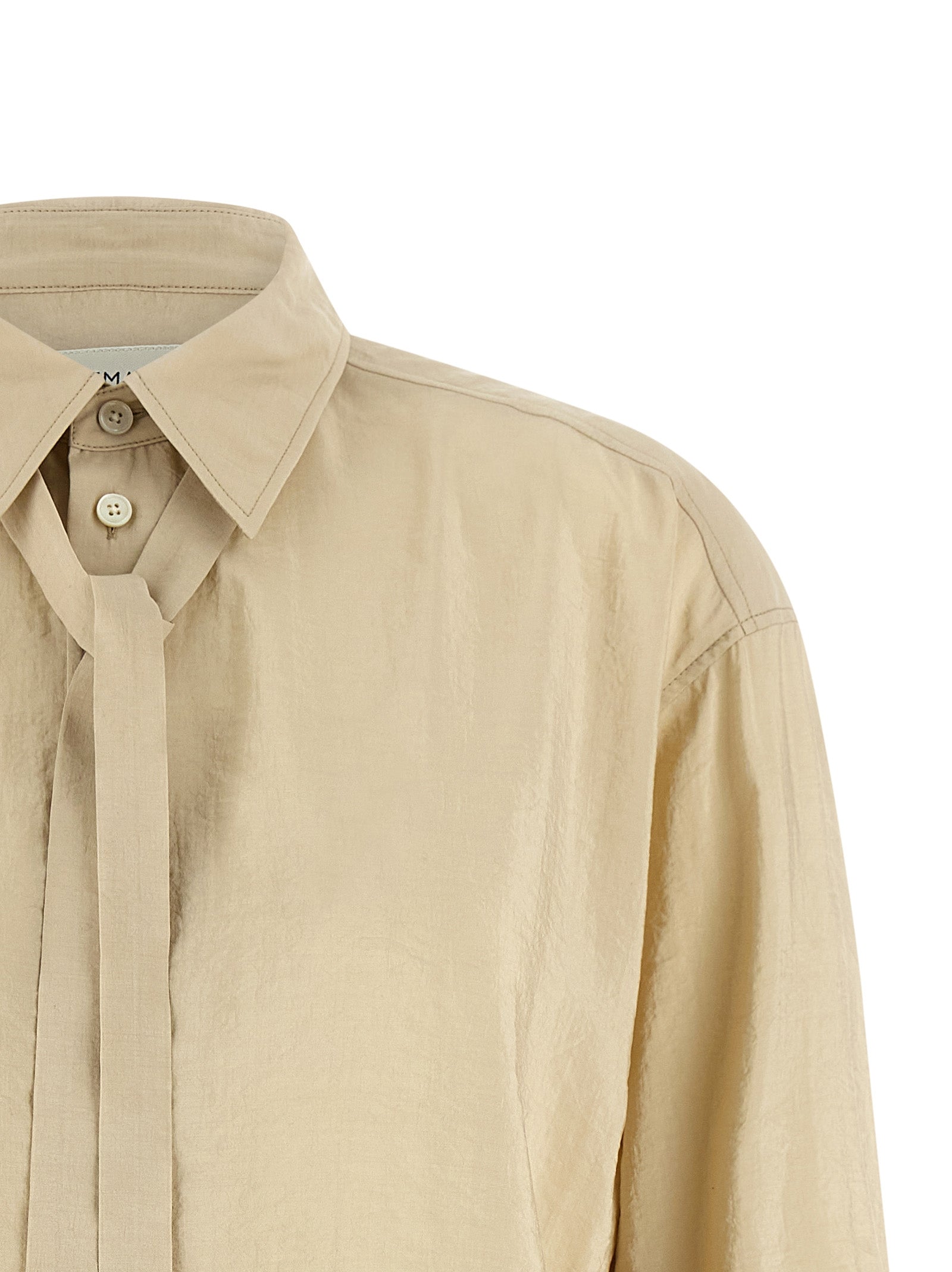 Lemaire Beige Silk Women's Blouse