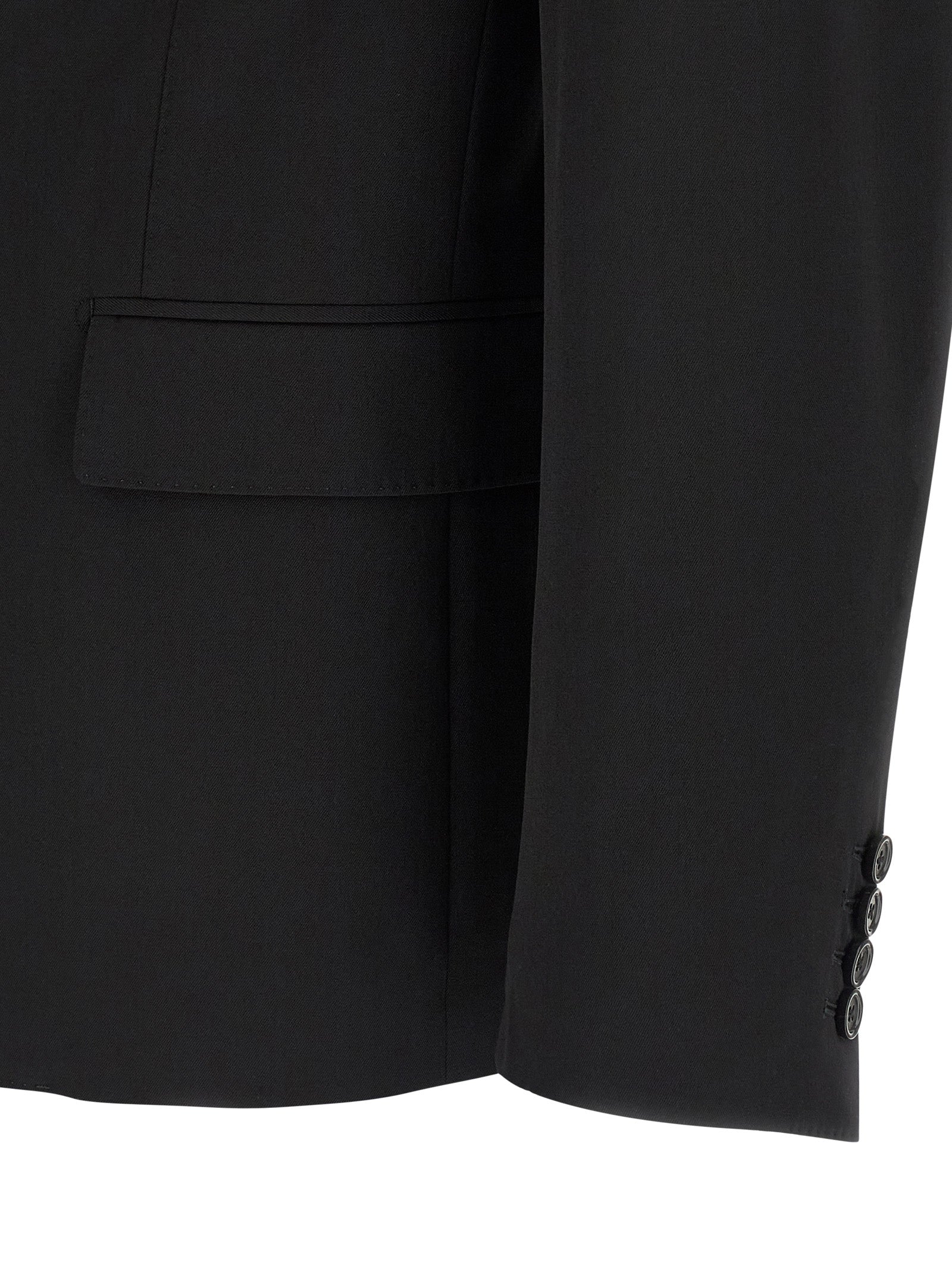 Dolce & Gabbana Black Virgin Wool Men's Blazer