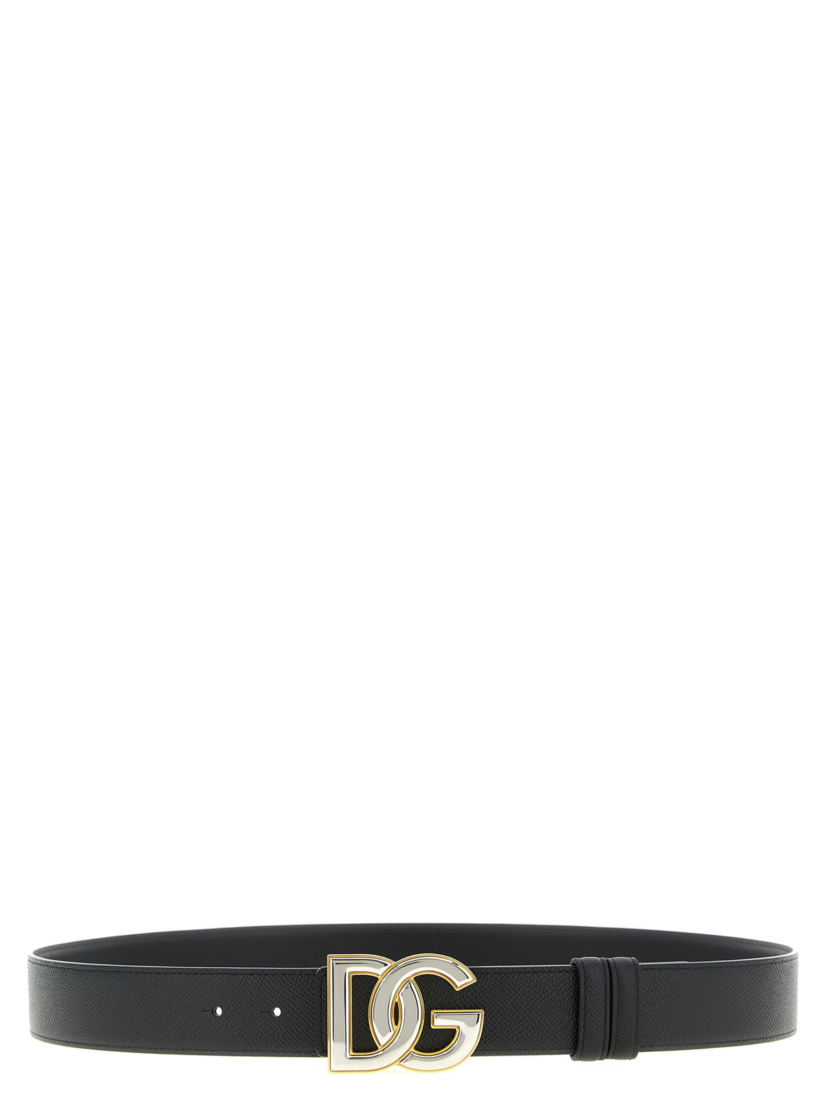 Dolce & Gabbana Black Calfskin Regular Men's Belt