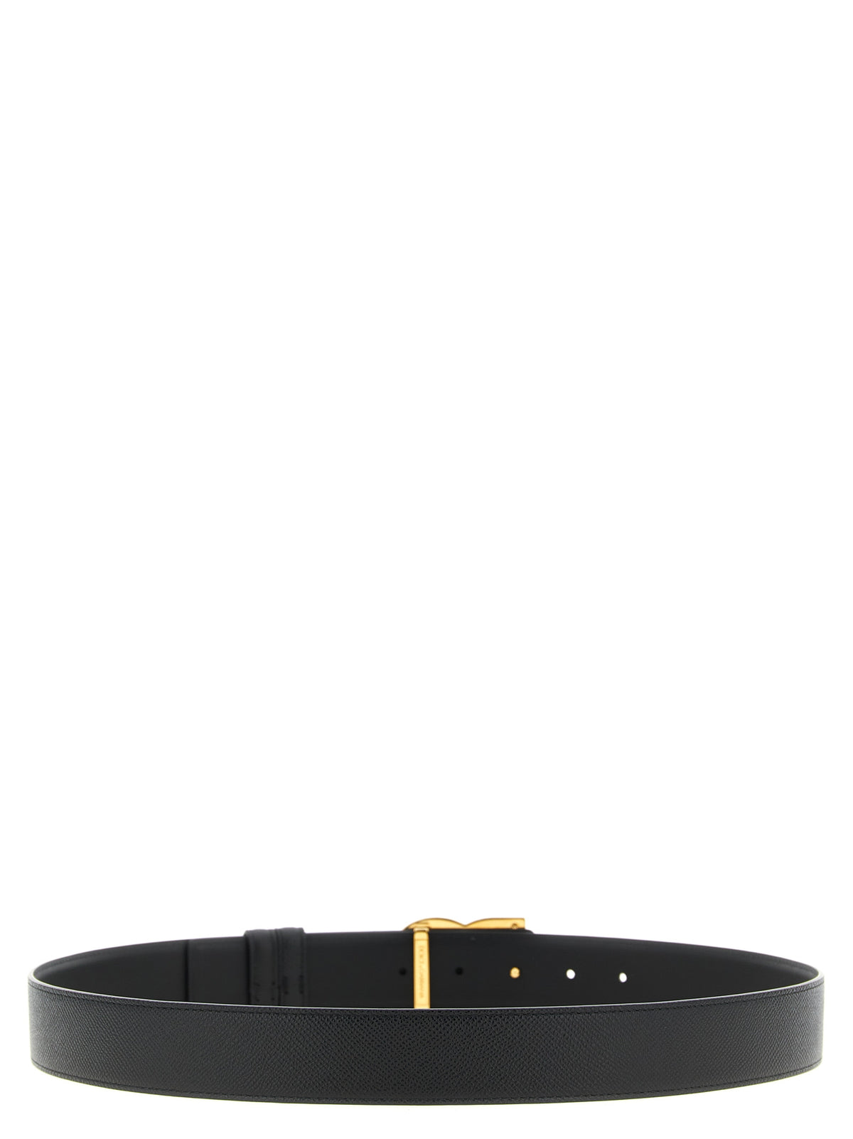 Dolce & Gabbana Black Calfskin Regular Men's Belt