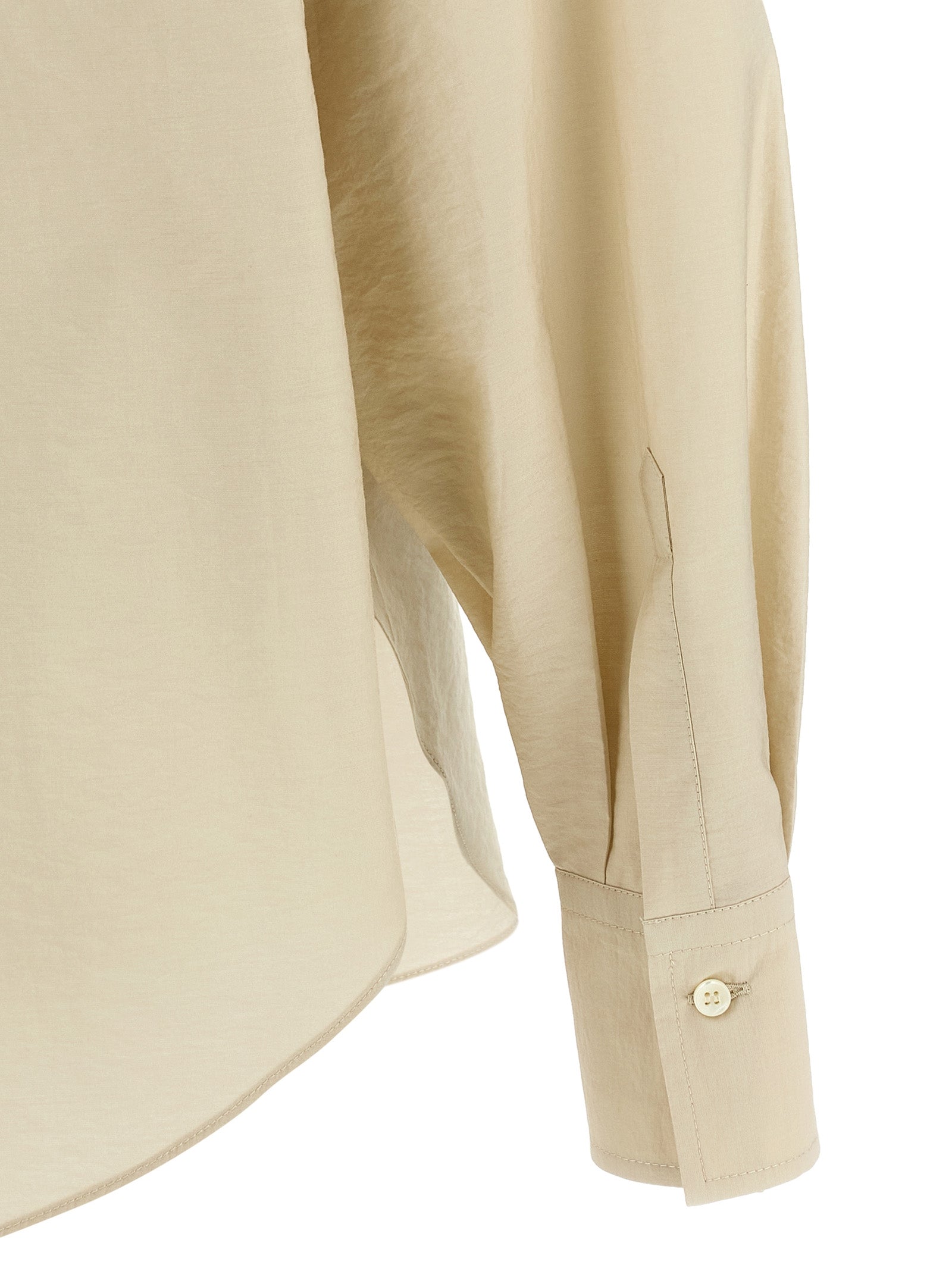 Brunello Cucinelli Beige Cotton Women's Blouse