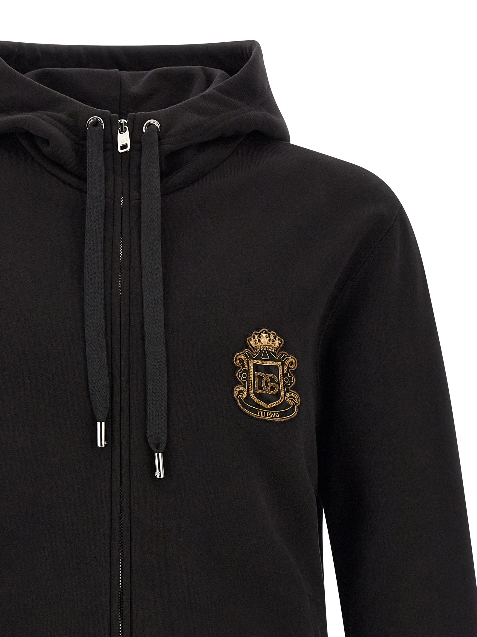 Dolce & Gabbana Black Cotton Men's Sweatshirt