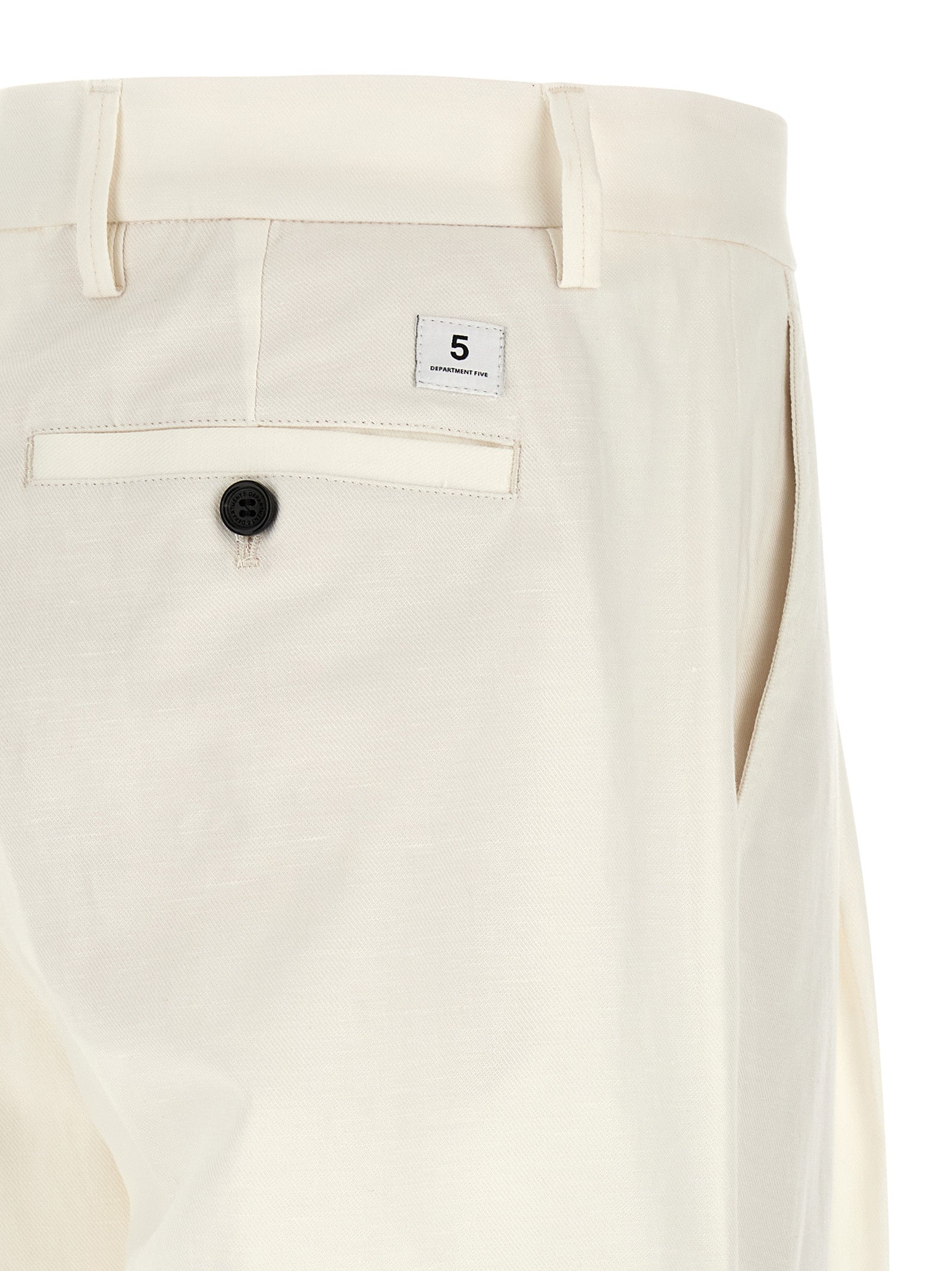 Department 5 White Cotton Casual Men's Pants