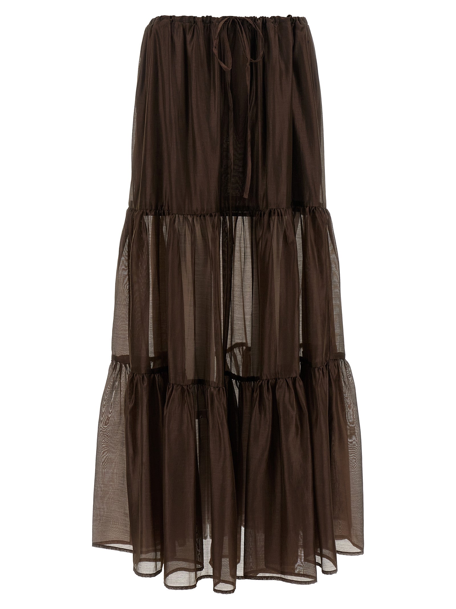 Twinset Brown Lycra Mini Women's Skirt