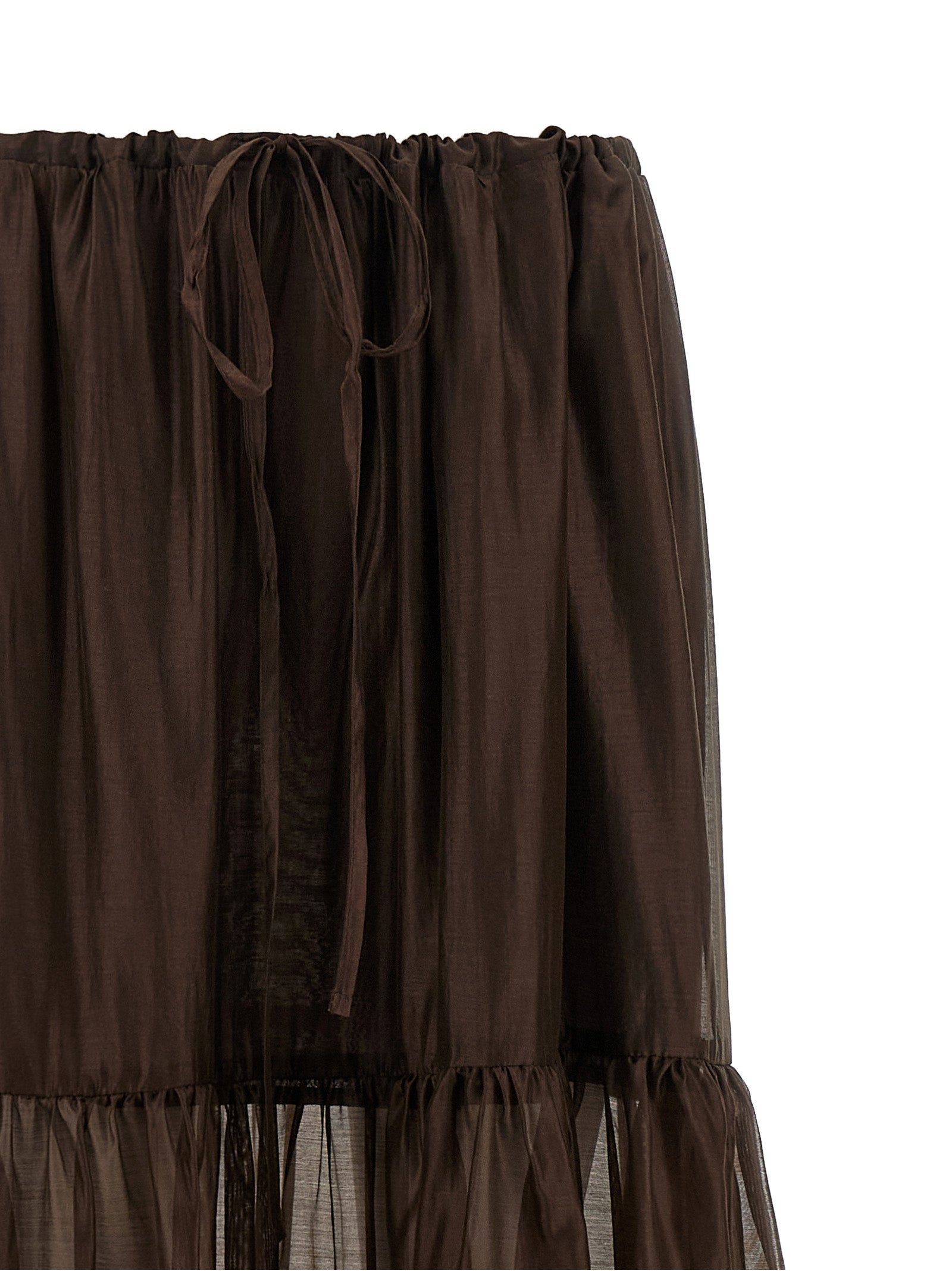 Twinset Brown Lycra Mini Women's Skirt