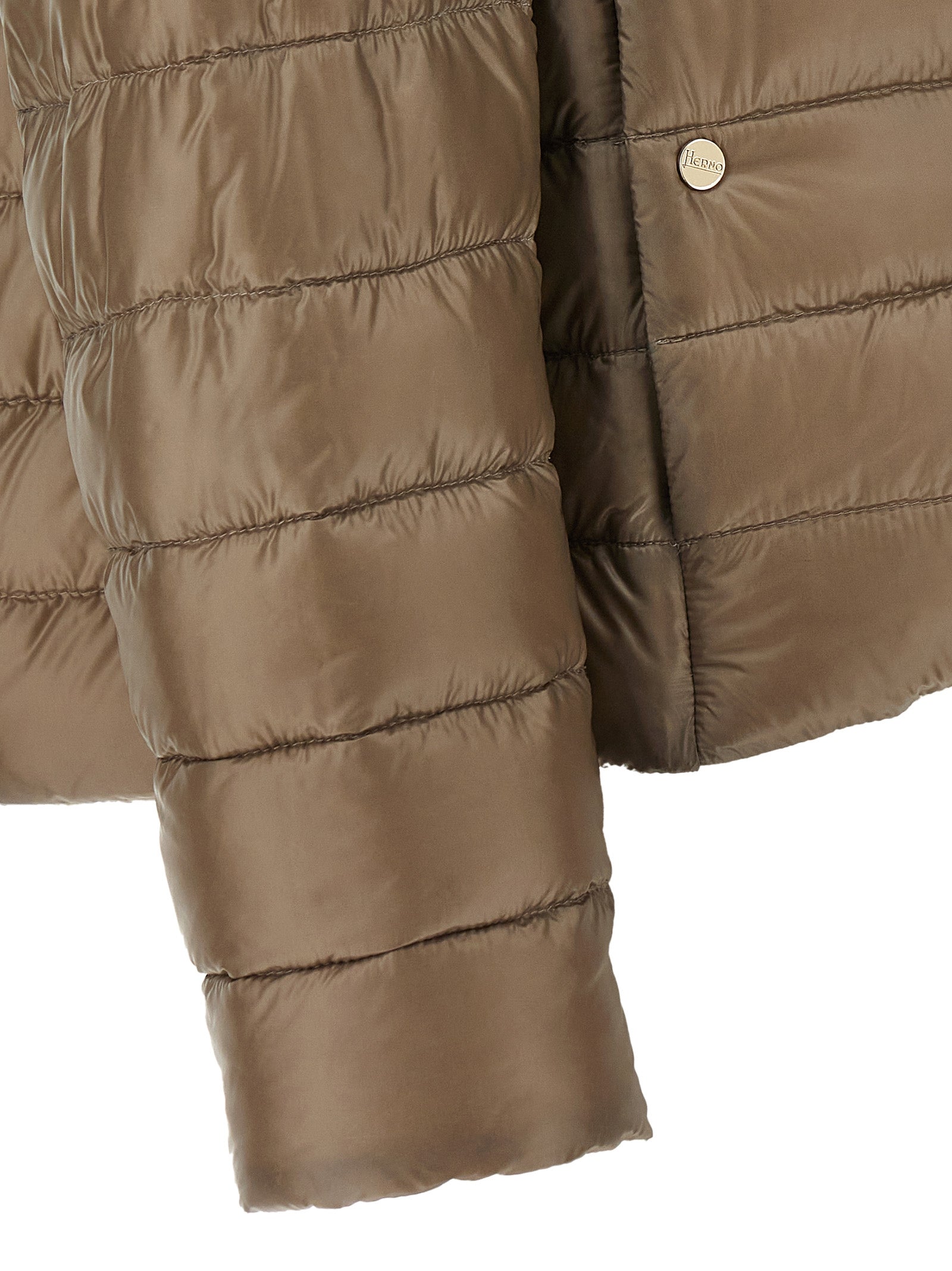Herno Brown Polyamide Full-Length Women's Jacket